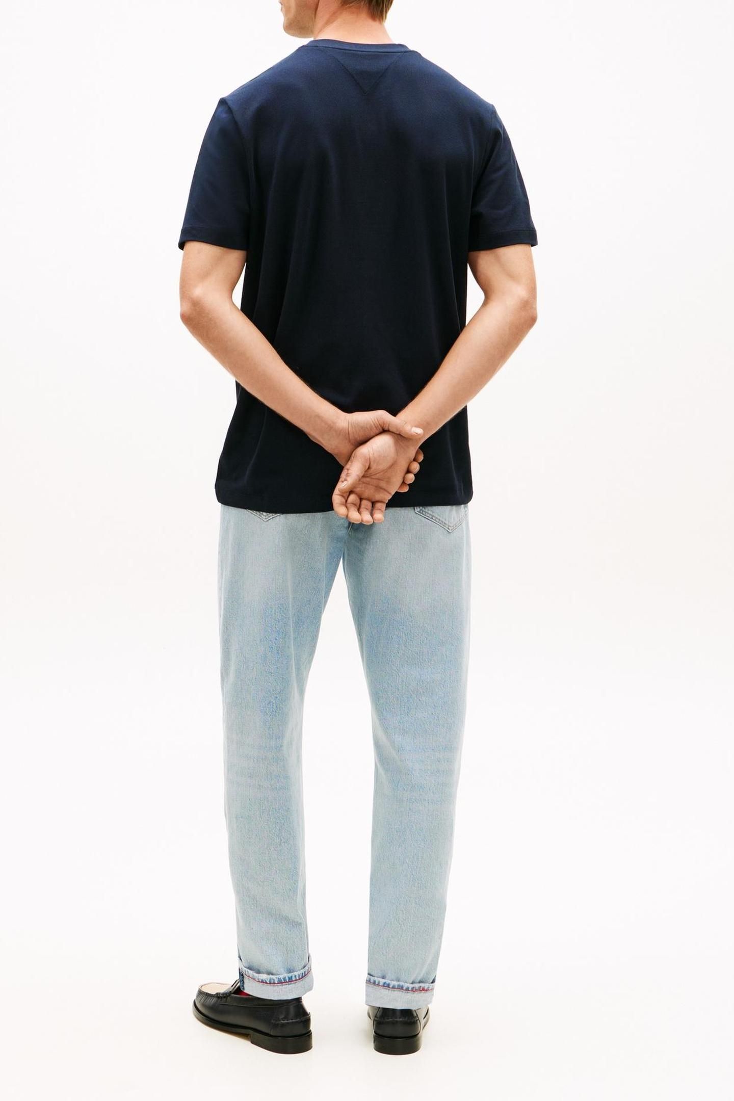 GLOBAL STRIPE PIQUE T-SHIRT DESERT SKY 4