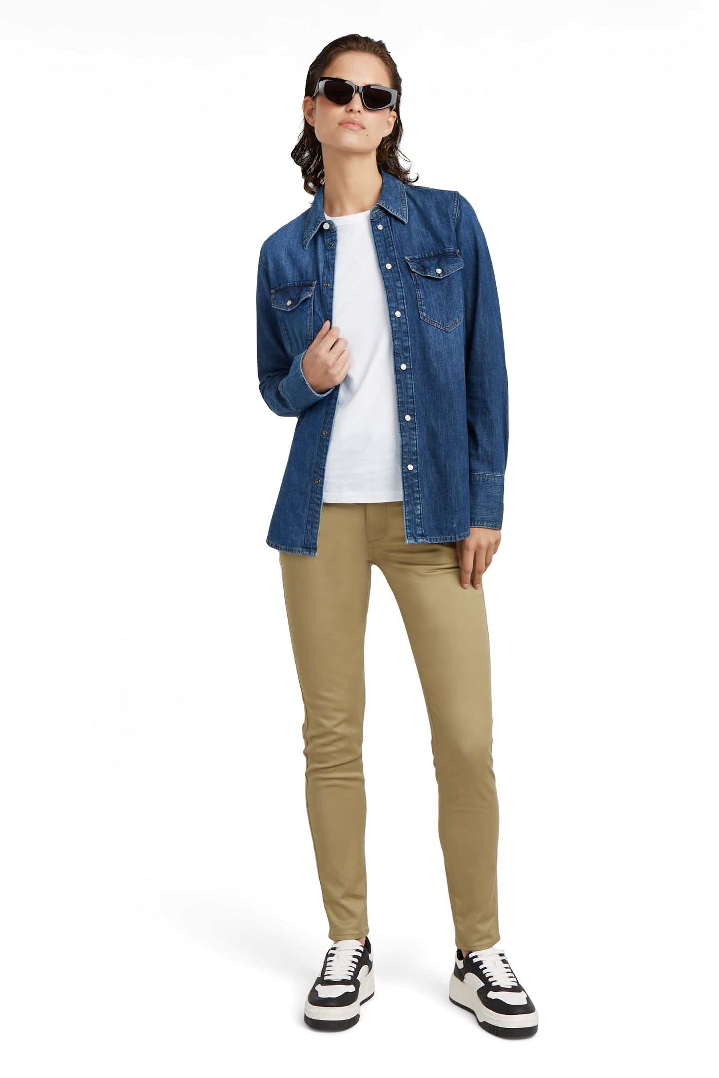 WELD HIGH SKINNY CHINO FRESH ARMY GREEN 1