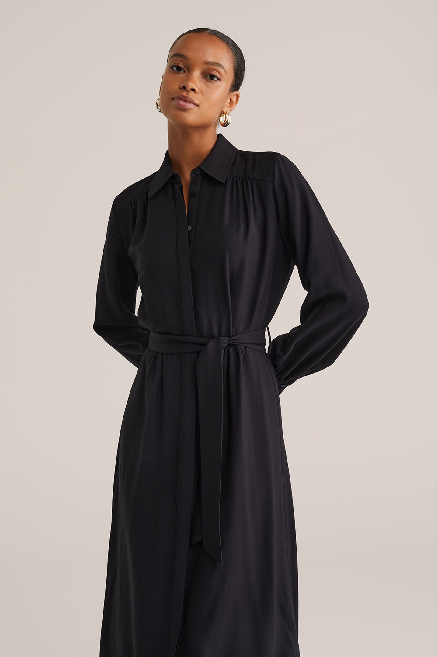 DRESS MID LENGTH BLACK 3