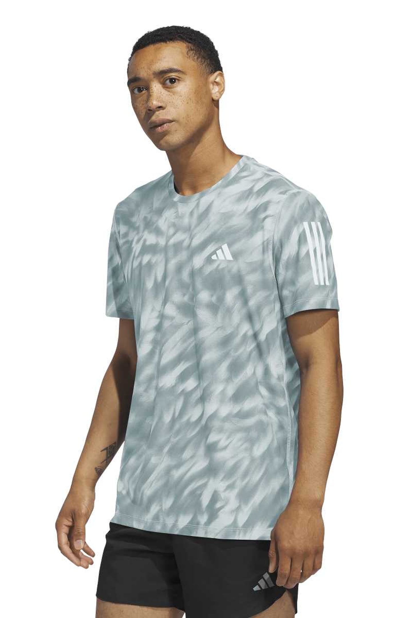 UNISEX PERFORMANCE OWN THE RUN ALLOVER PRINT T-SHIRT MINT TO 1