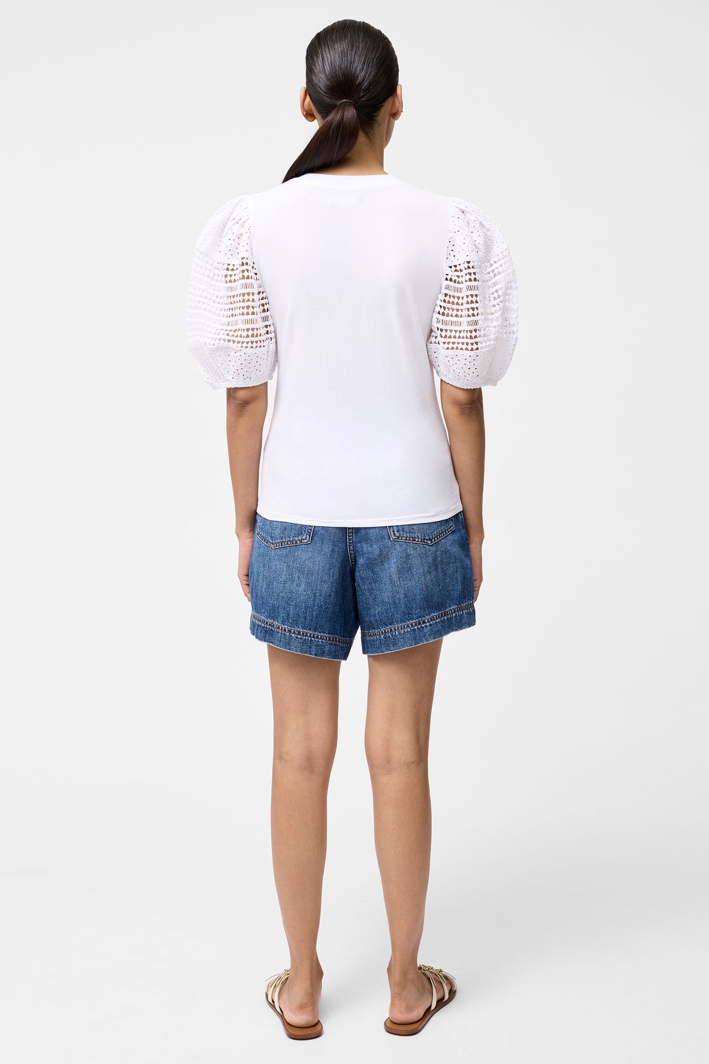 CROCHET LACE SLV LINEN WHITE 3