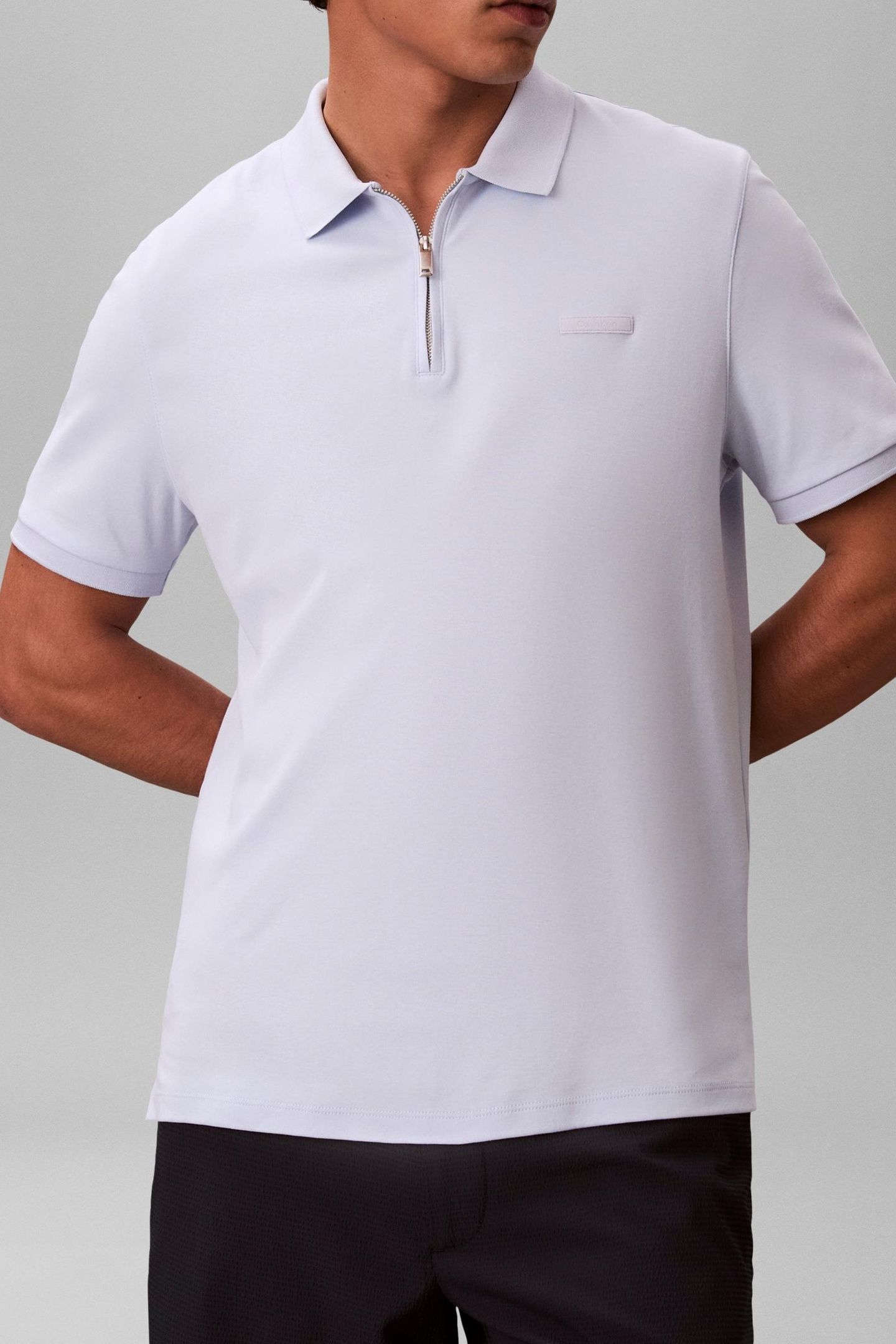 SS SLIM SUPIMA ZIP POLO HEAVENLY IRIS 1