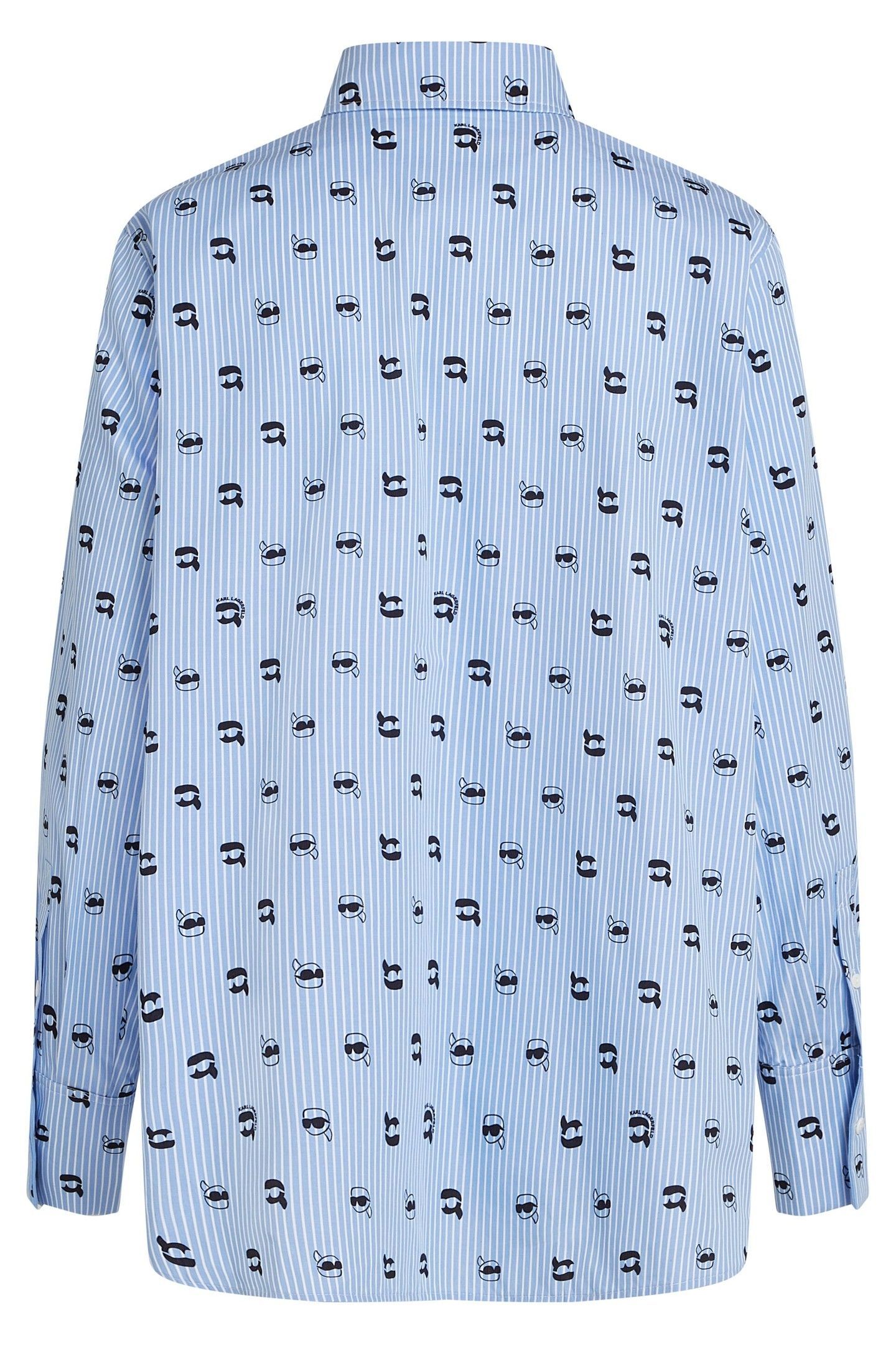 IKON PRINT BLOUSE KENTUCKY BLUE STRIPE 4