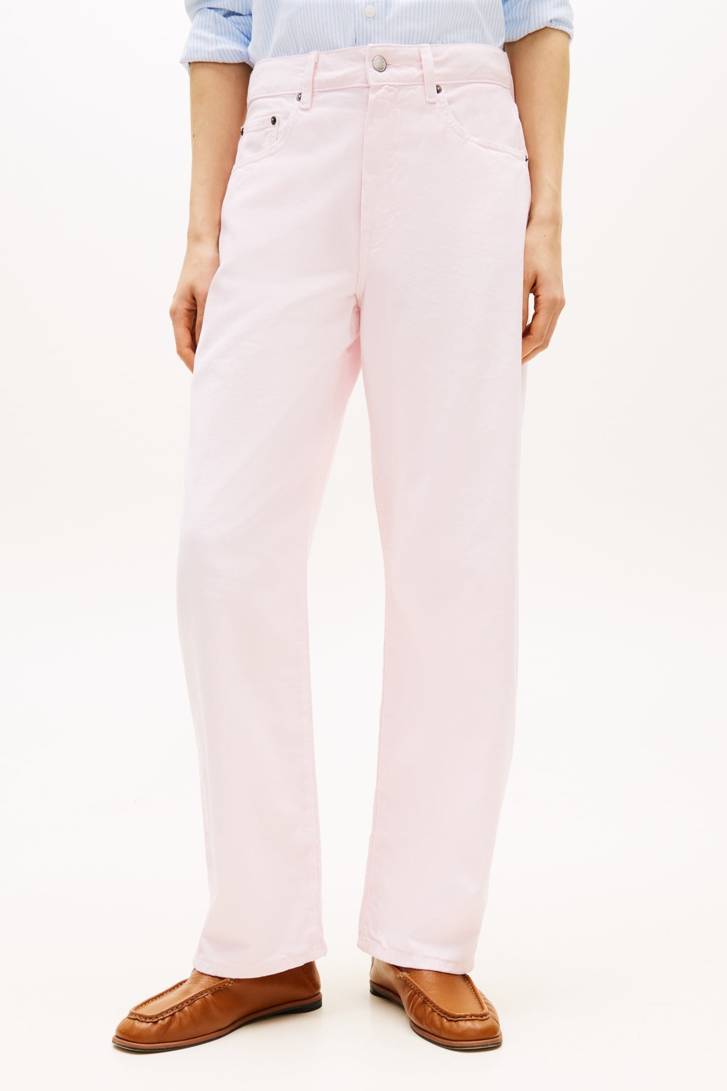 DENIM LIGHT BARREL JEANS POLAR PINK 2