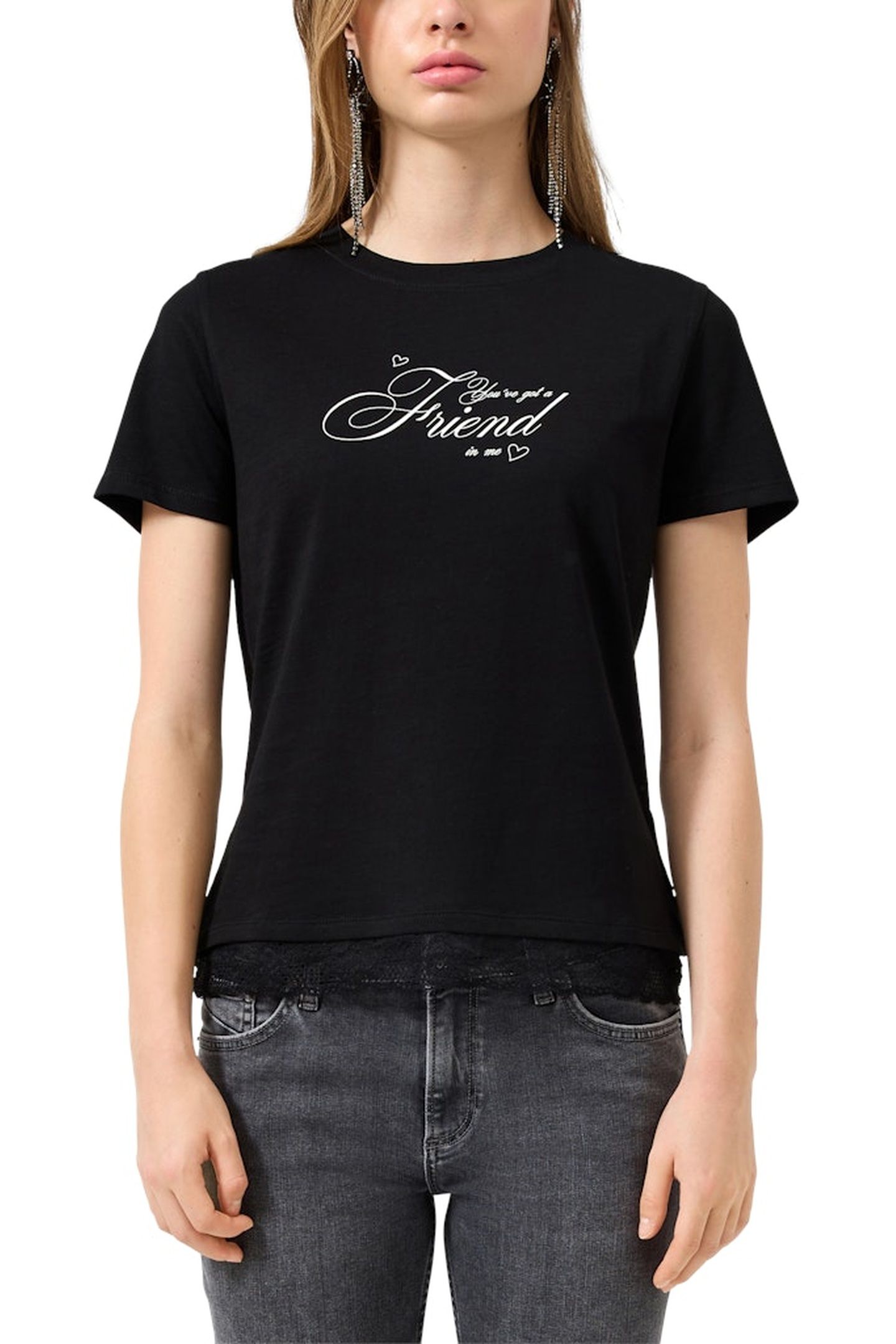 S.OLIVER-QS T-SHIRTS BLACK 1