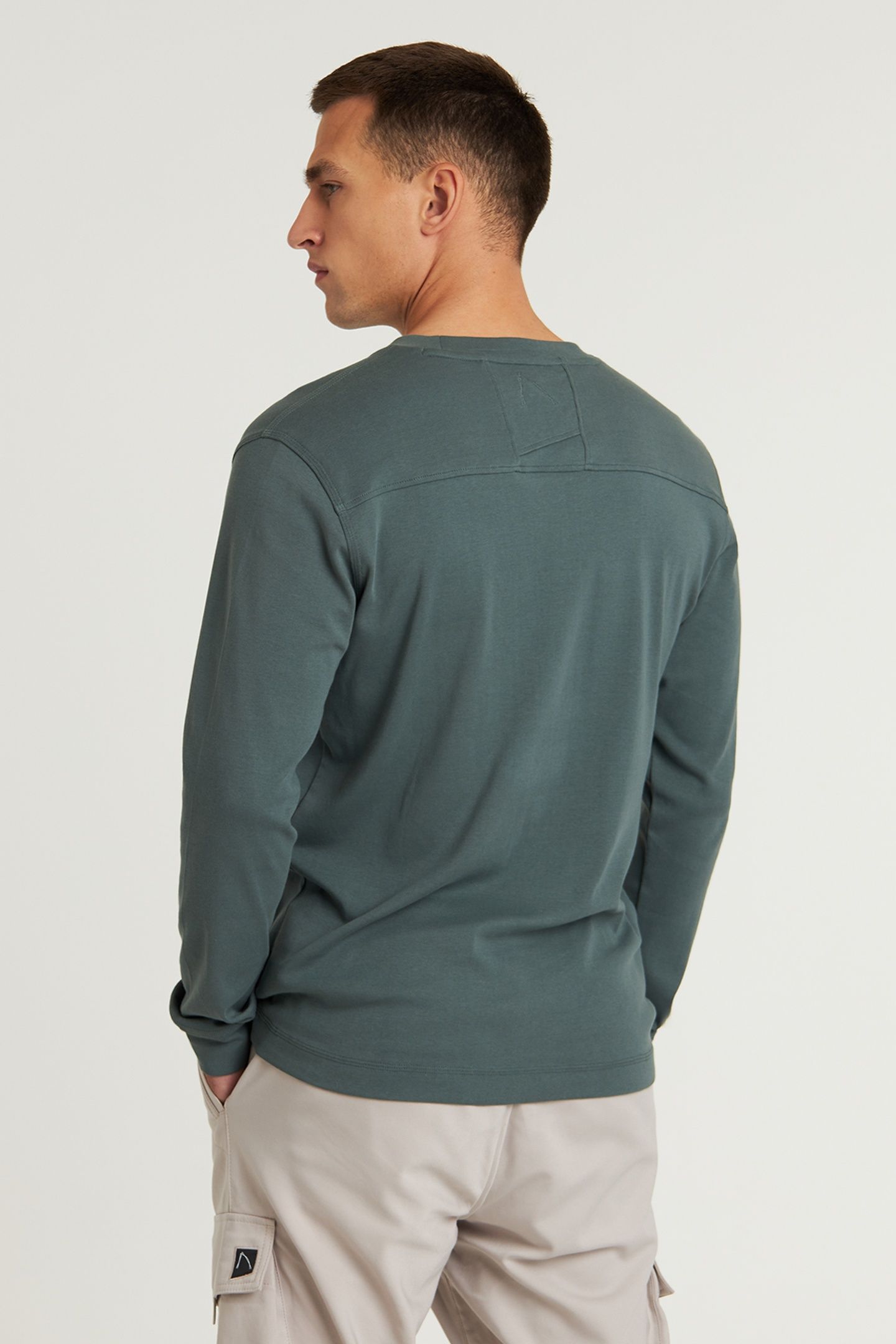 HELY T-SHIRT LONG SLEEVE BALSAM GREEN 2