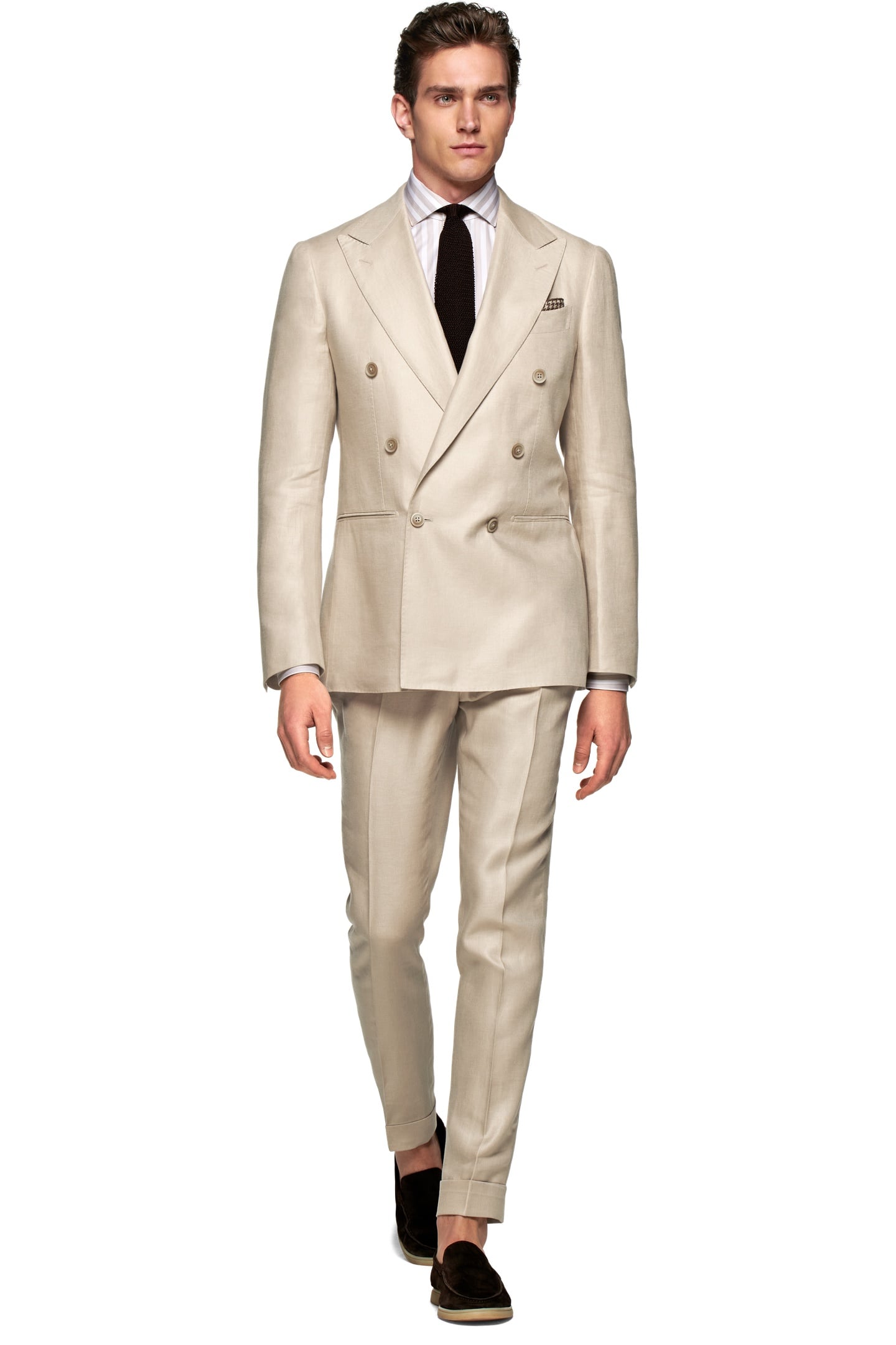 SUIT-L. BROWN NESTED SUITS LIGHT BROWN 1