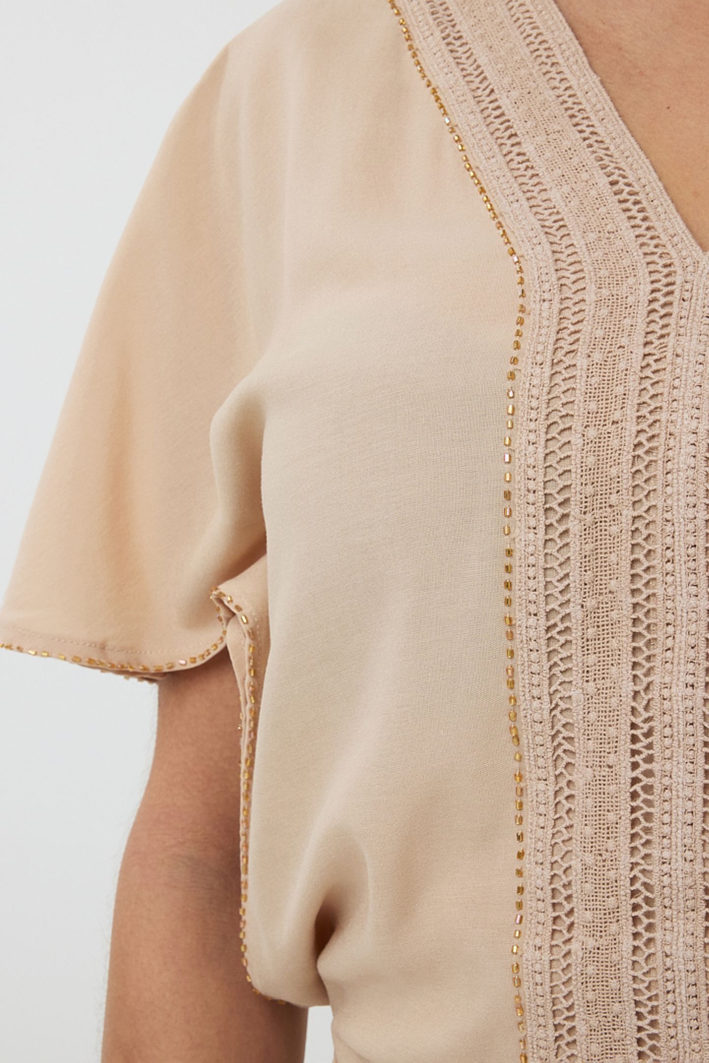 DRESS TUNIC EMBELLISHED SAND 6