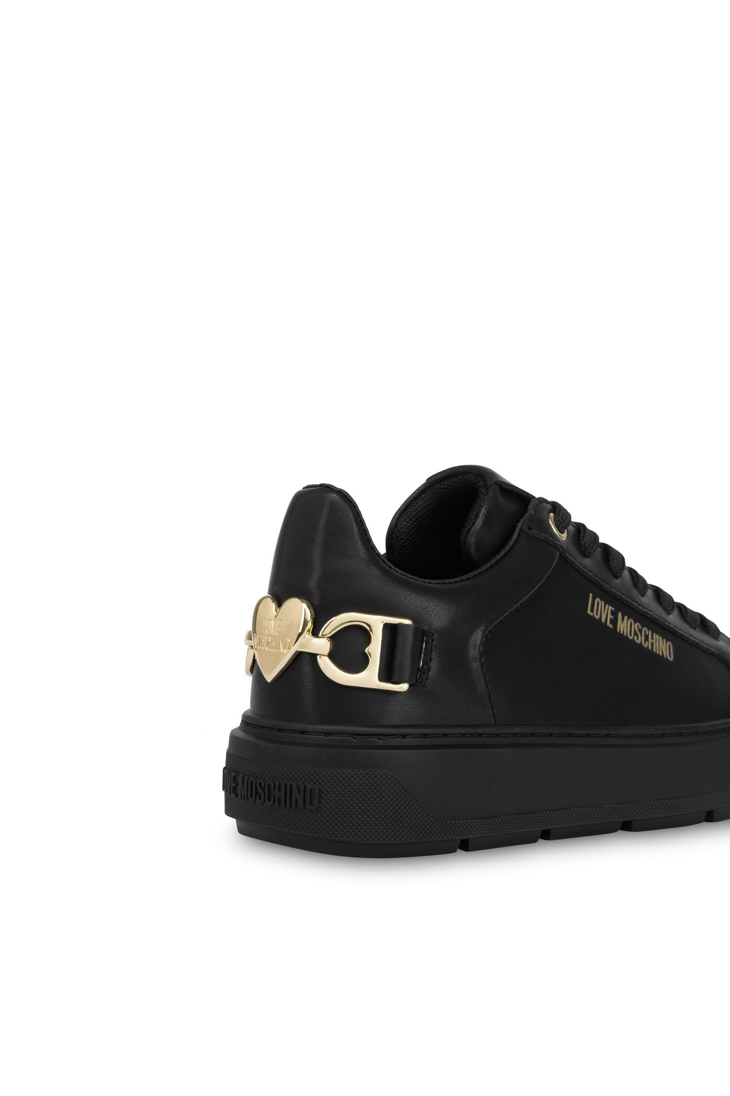 BOLD LOVE CALFSKIN SNEAKERS BLACK 4