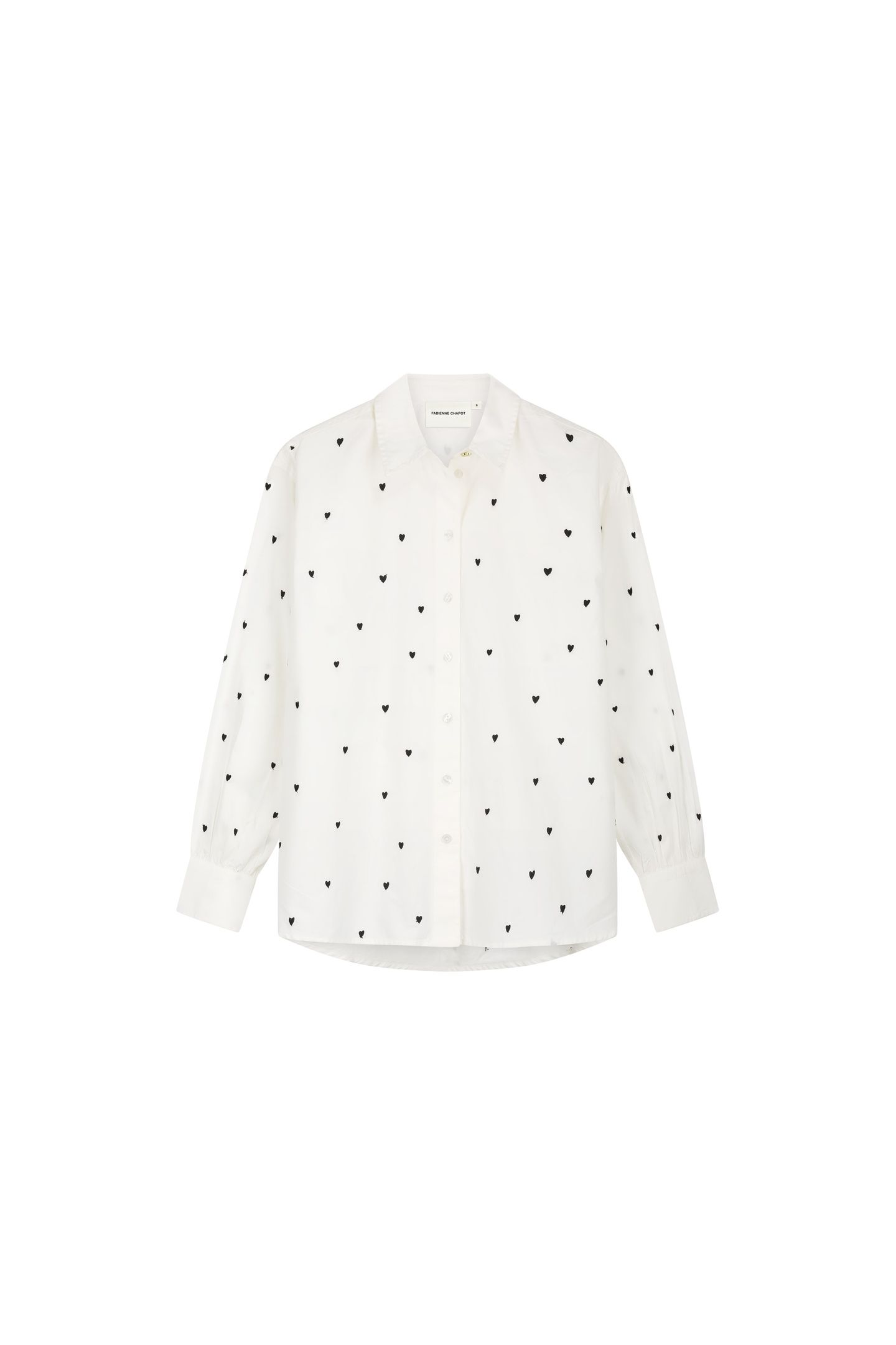 DINA BLOUSE COSY WHITE/BLACK 4