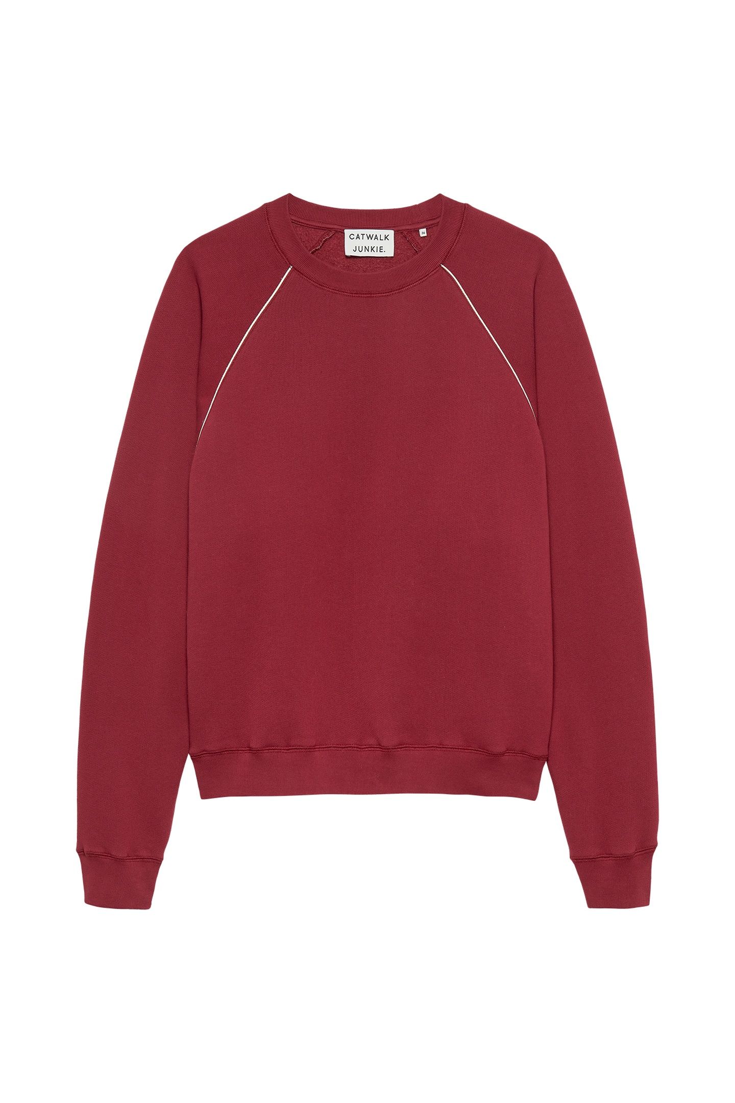 GRAPHIC SWEATER WITH PIPING RHUBARB 4