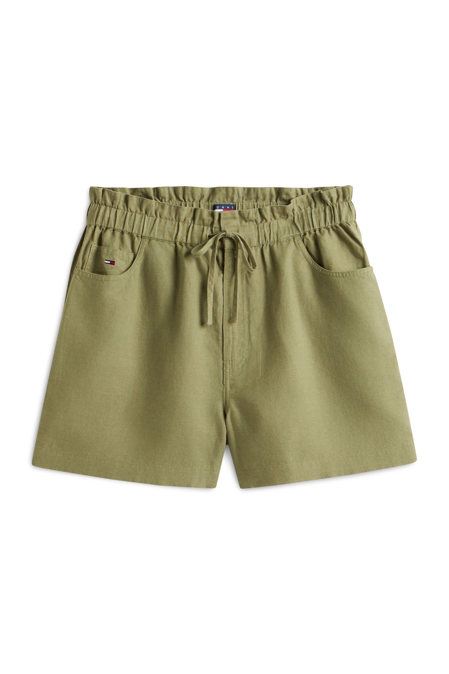 TJW ESSENTIAL LINEN SHORTS BAY LEAF 4