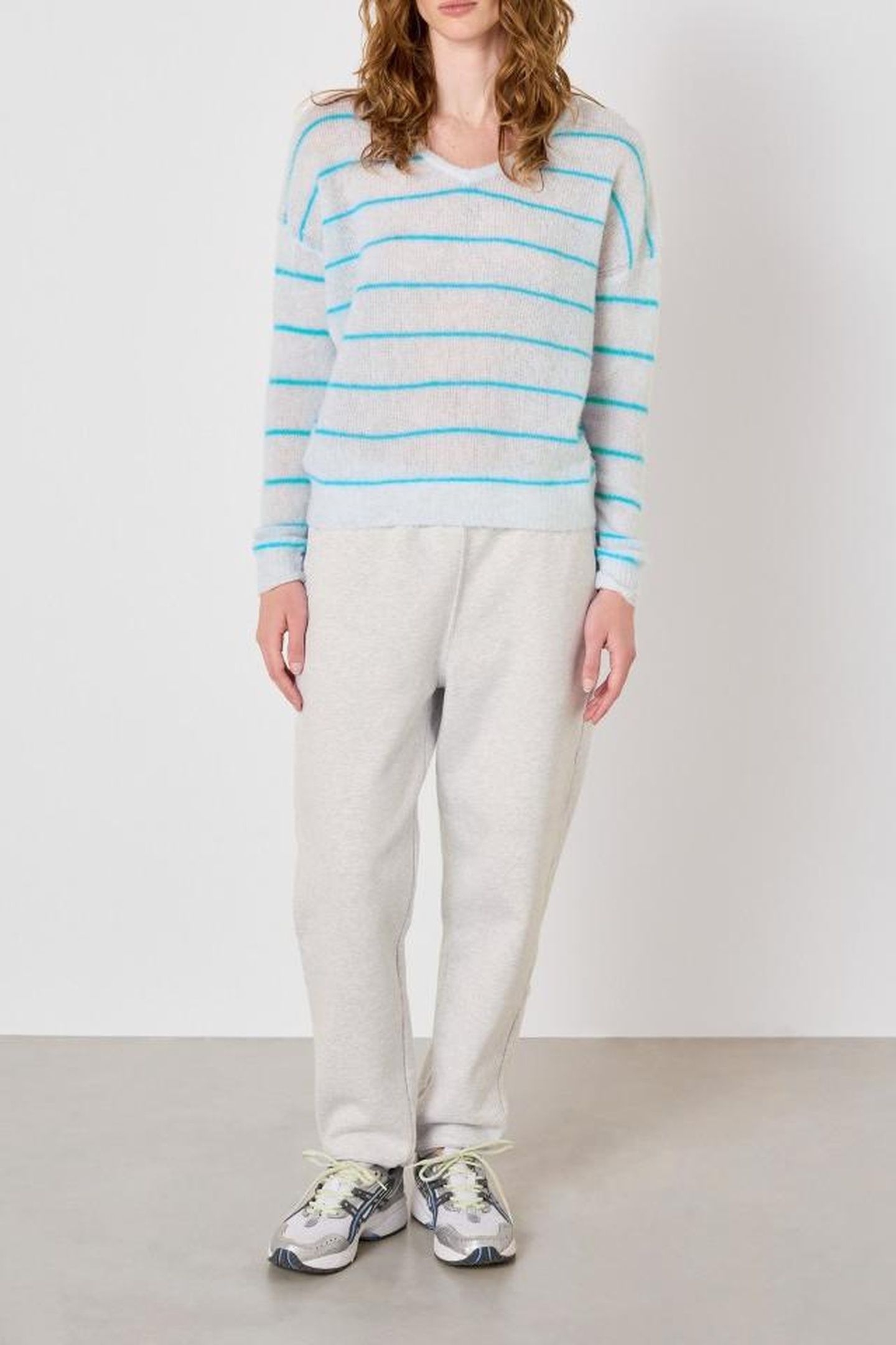 ZAKDAY JUMPER GRIS CHINE RAYE LAGUNE 9