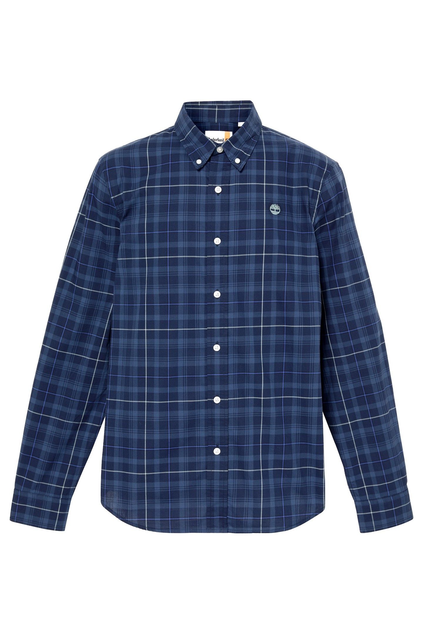 STRETCH POPLIN CHECK SHIRT PEACOAT YD 2