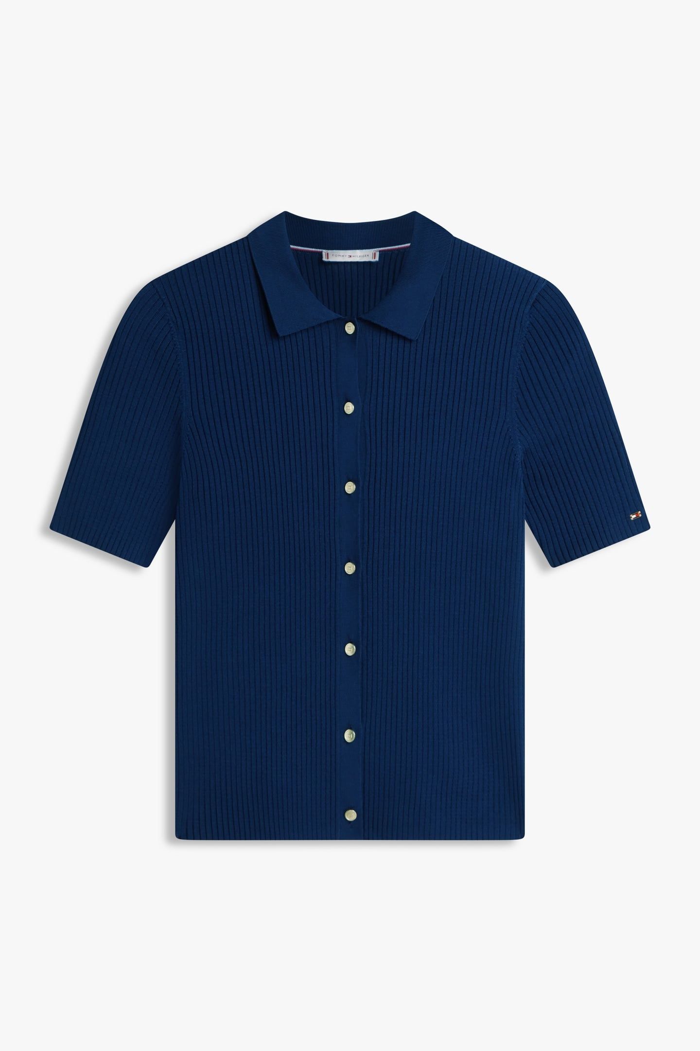 RAYON RIB SLIM POLO DARK NIGHT NAVY 4