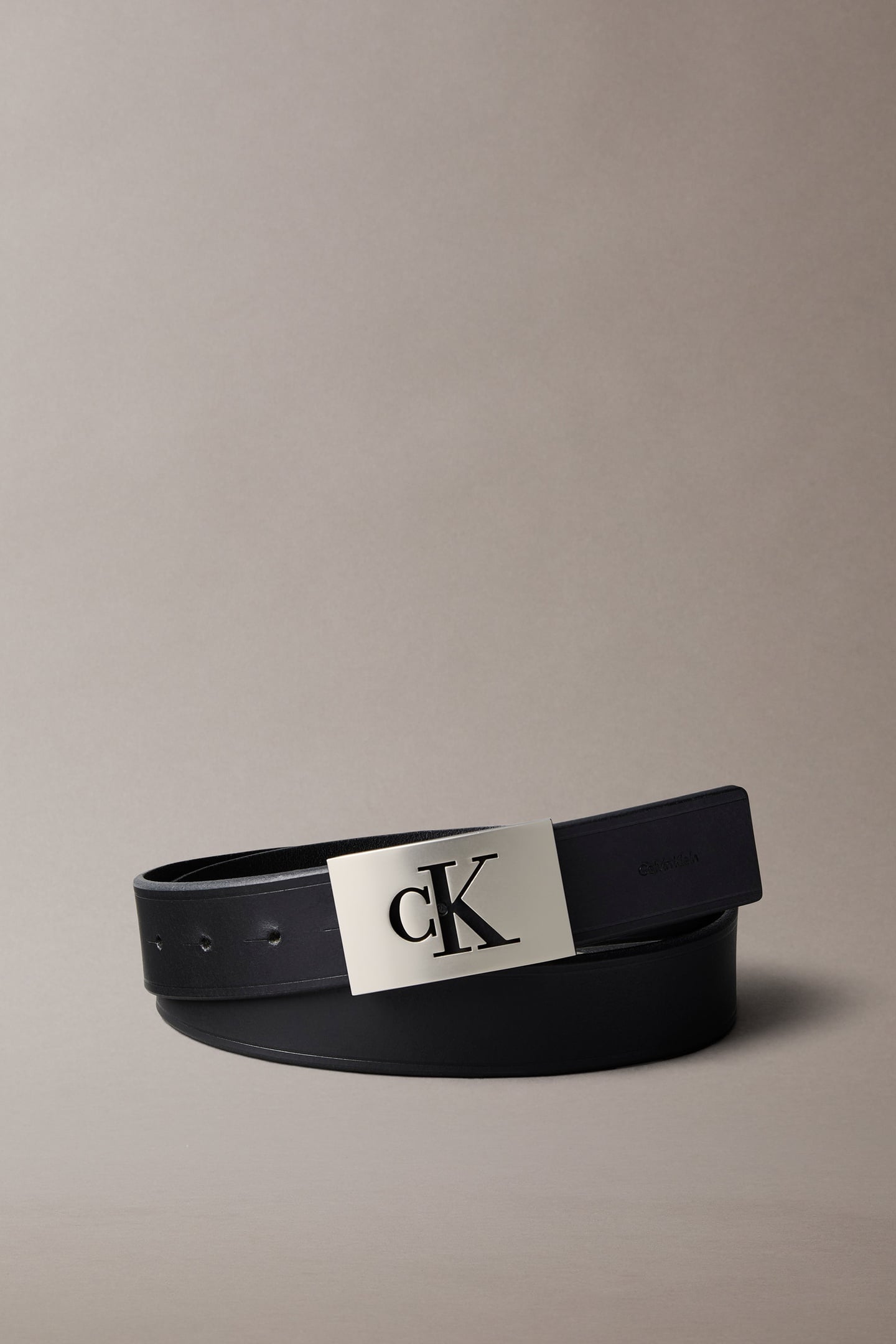 SSNL MONO PLAQUE 35MM BELT BLACK/PEWTER 1