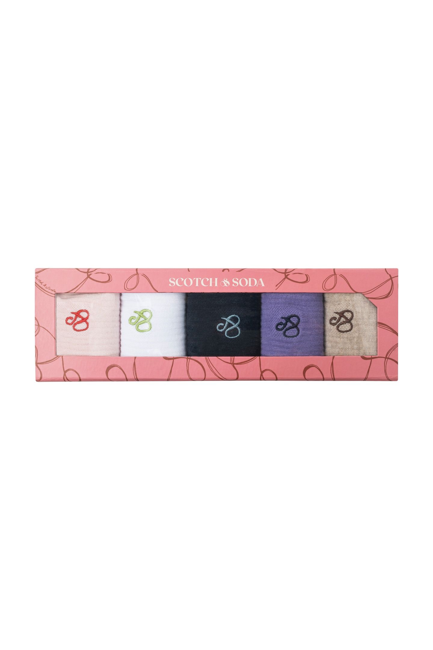 5PK WOMENS 1/2 TERRY GIFT BOX CREW PINK 3