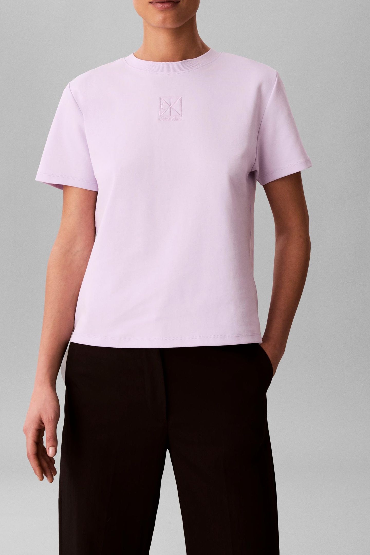 SS LUX COTTON INTERLOCK TEE ISLAND LILAC 2