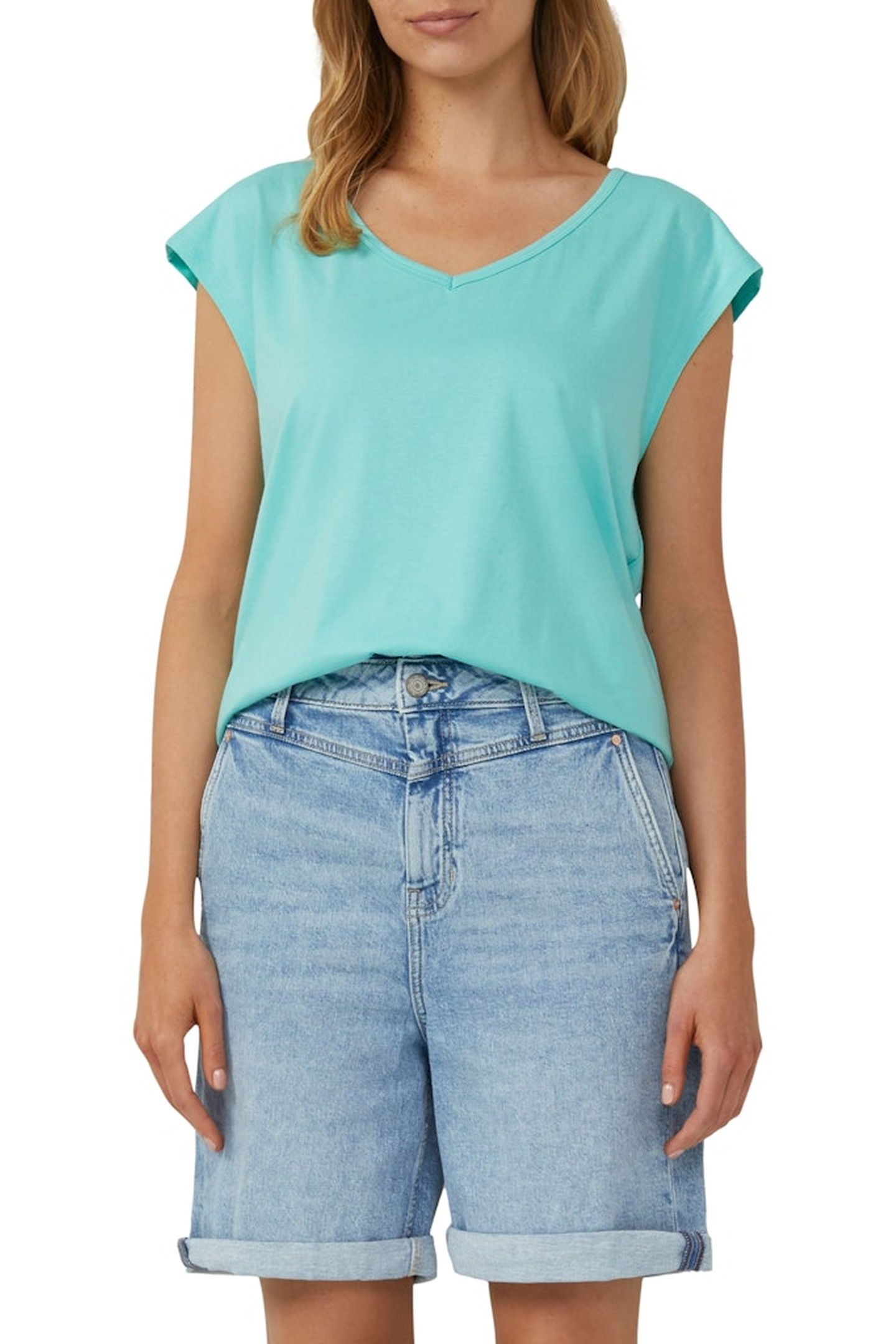 S.OLIVER T-SHIRTS BLUE AQUA 1