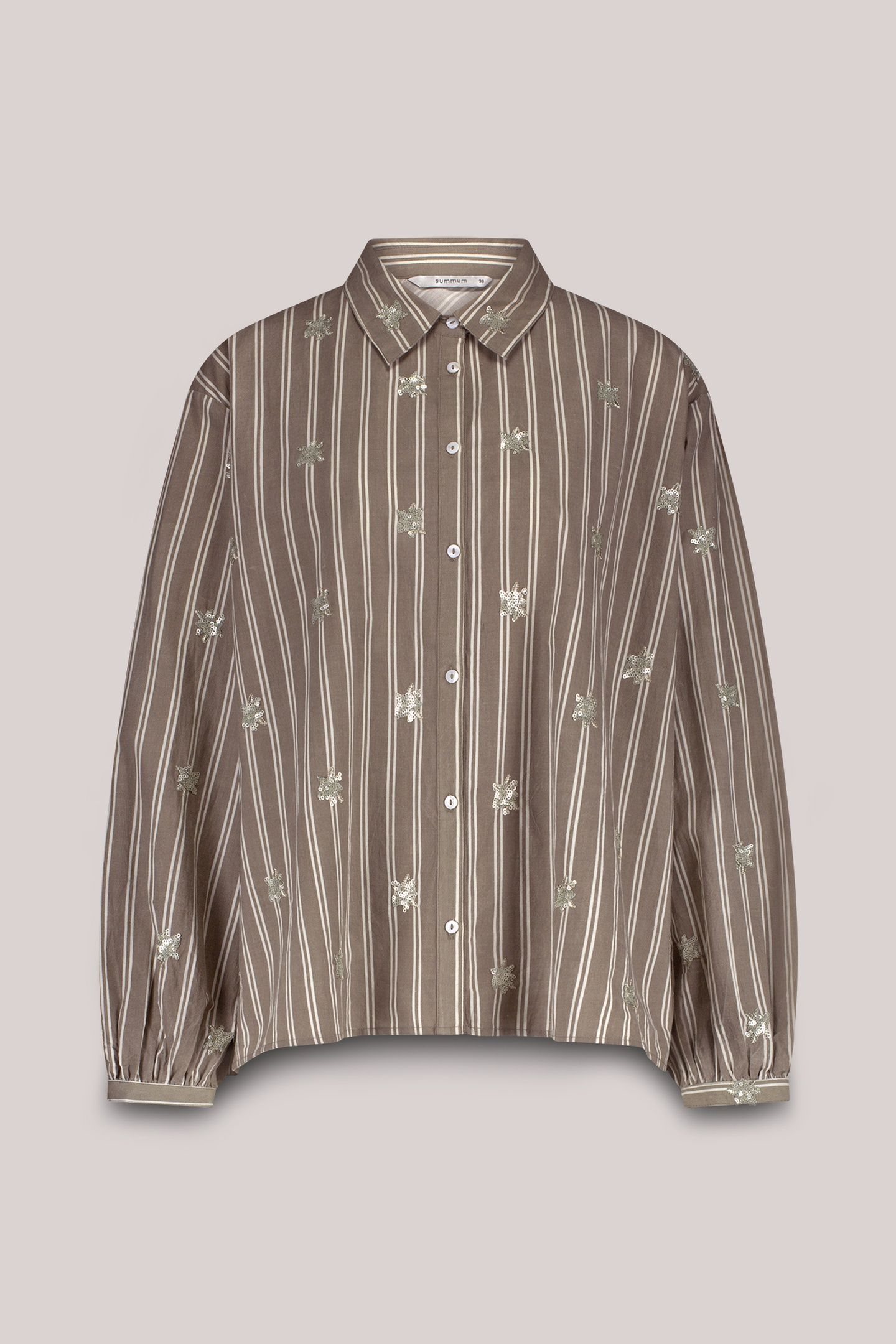 BLOUSE STRIPE SCATTERED EMBRO FUNGHI 3