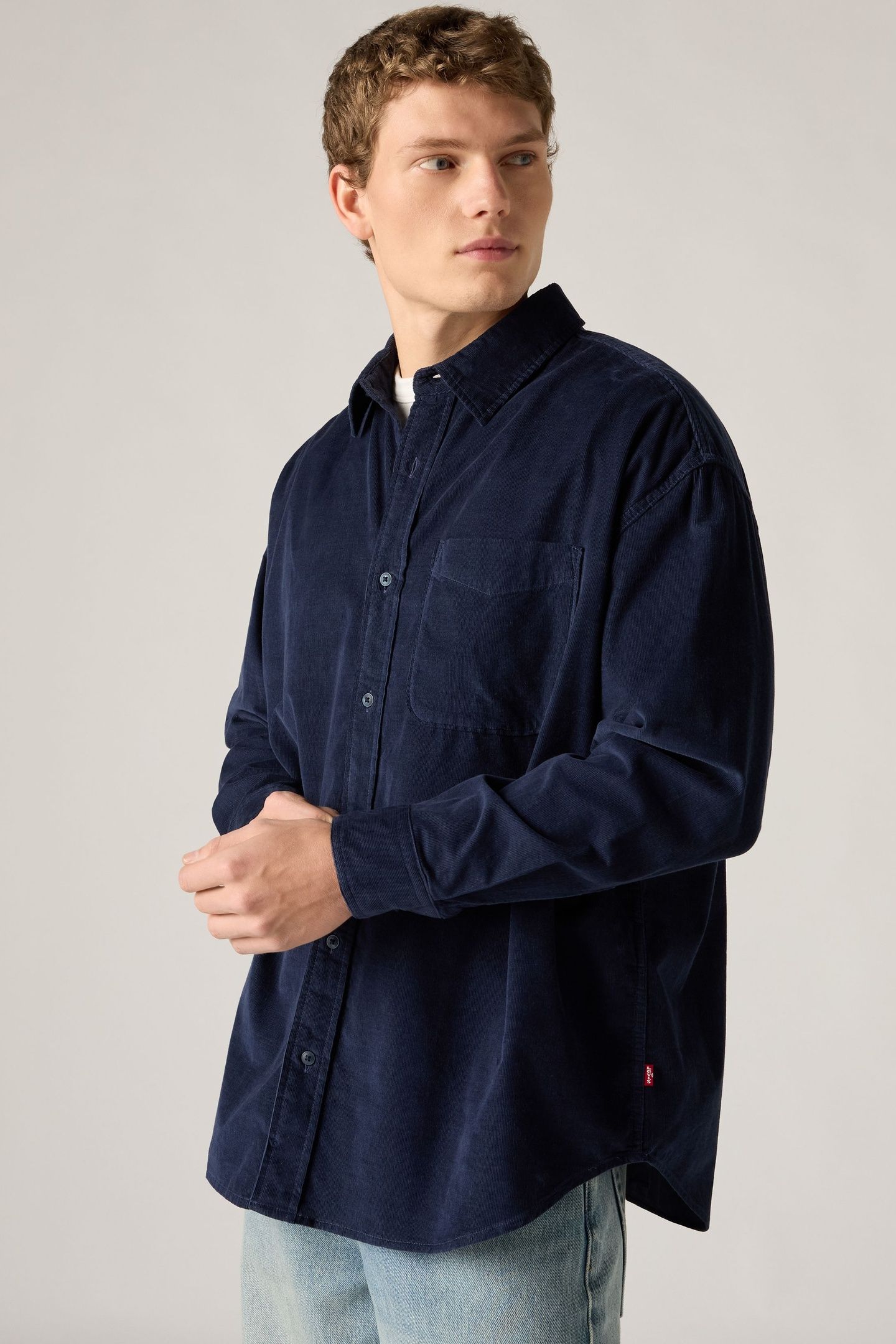 LOOSE BUTTON UP NAVY BLAZER 3