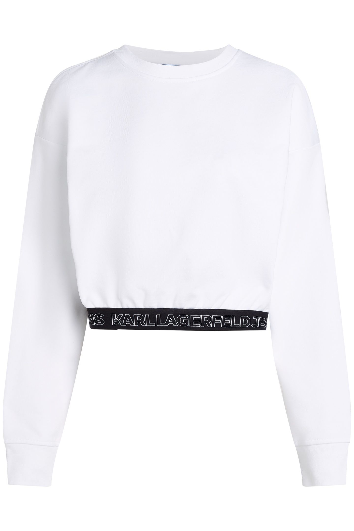 KLJ REG OPEN SHOULDER SWEAT WHITE 3