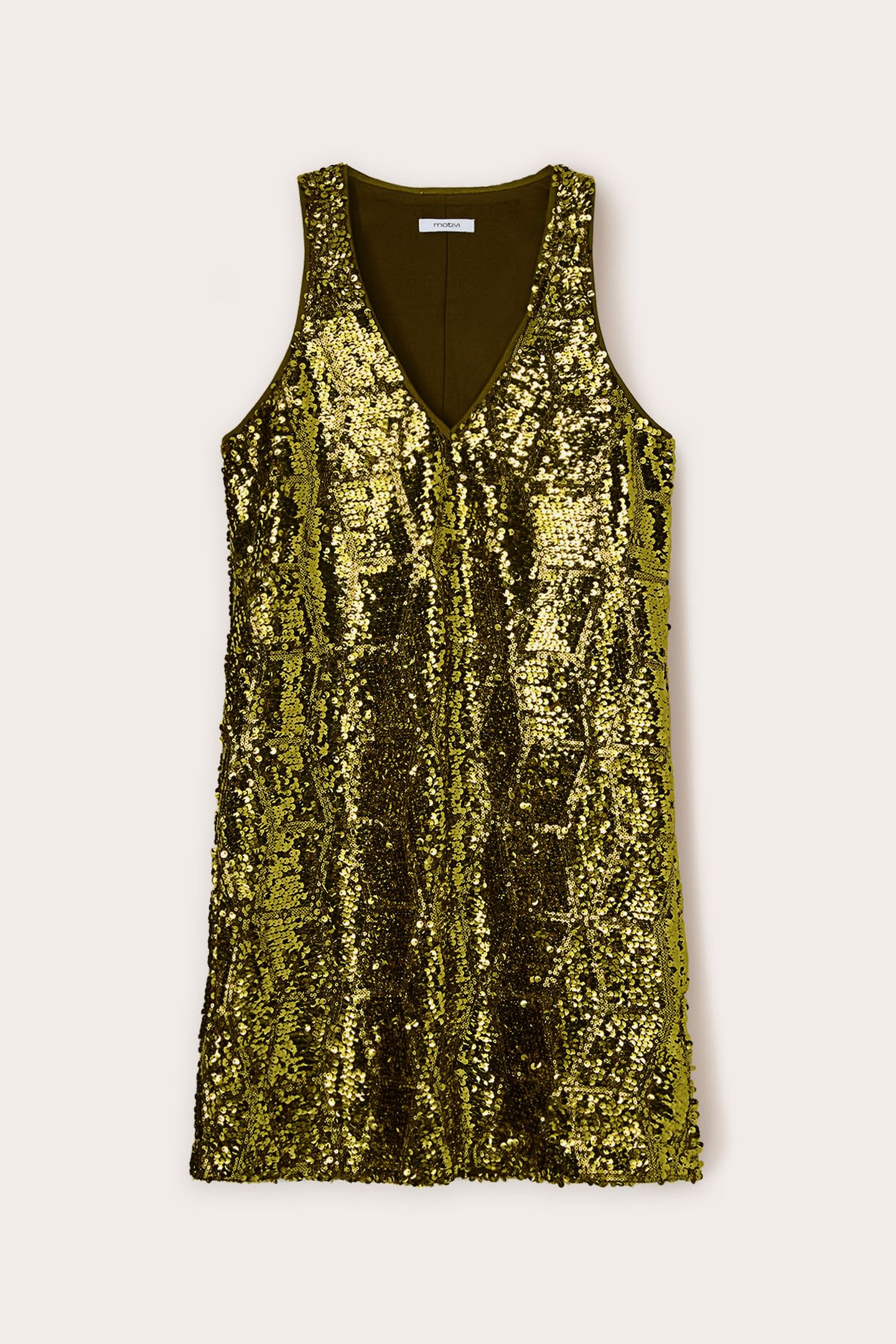 SEQUIN DRESS WITH GEOMETRIC DESIGN GREEN 4