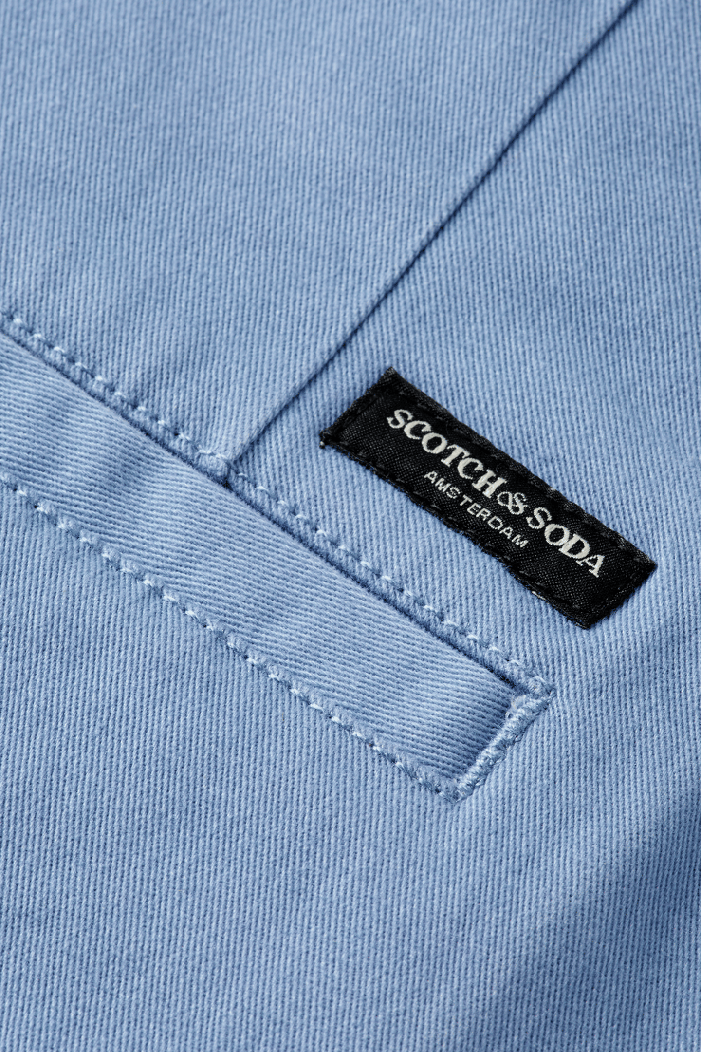 MOTT - WASHED COTTON BLEND CHINO FADED DENIM 3