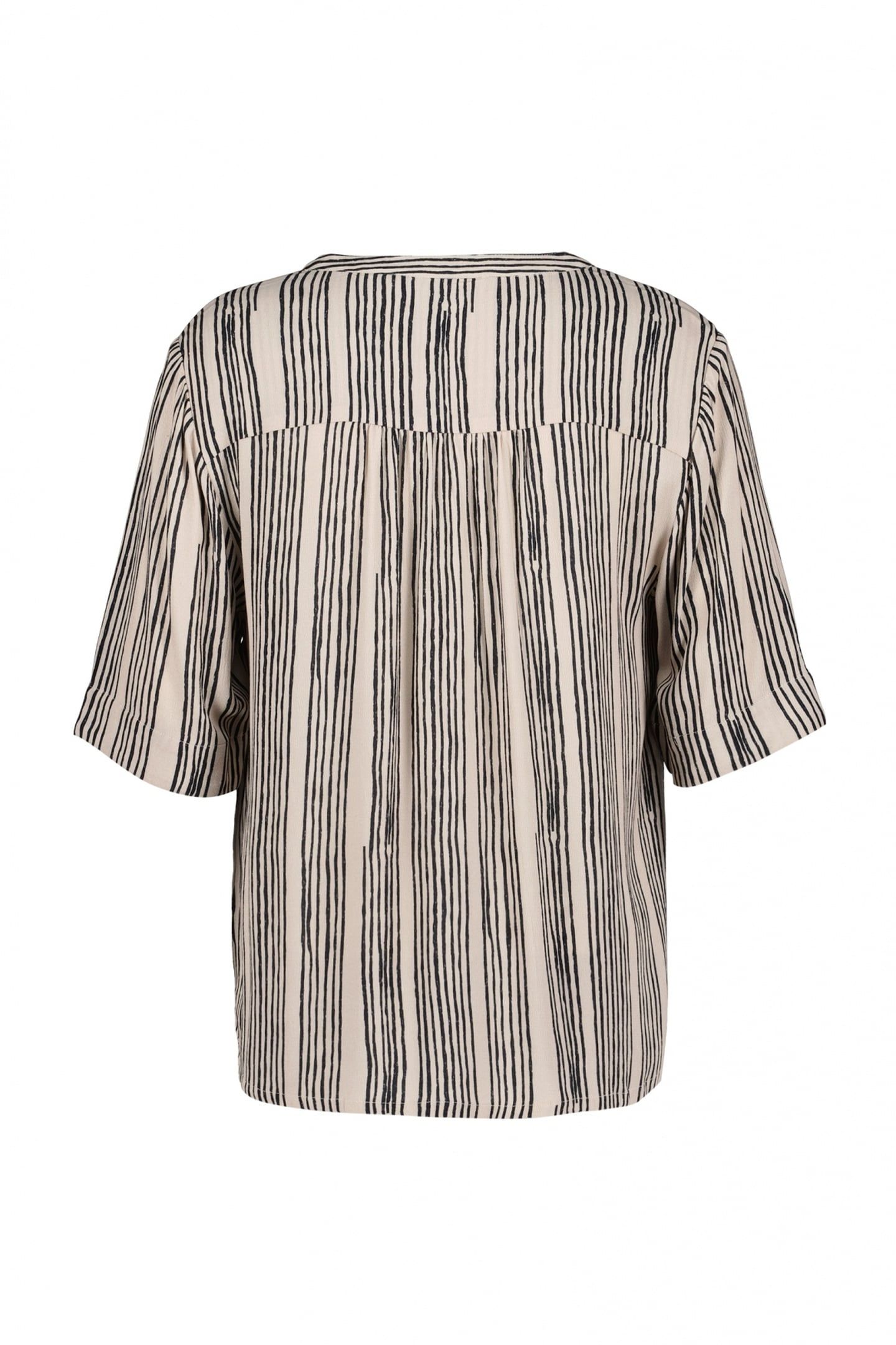 BLOUSE VAYA FEATHER GREY WAVY PRINT 5