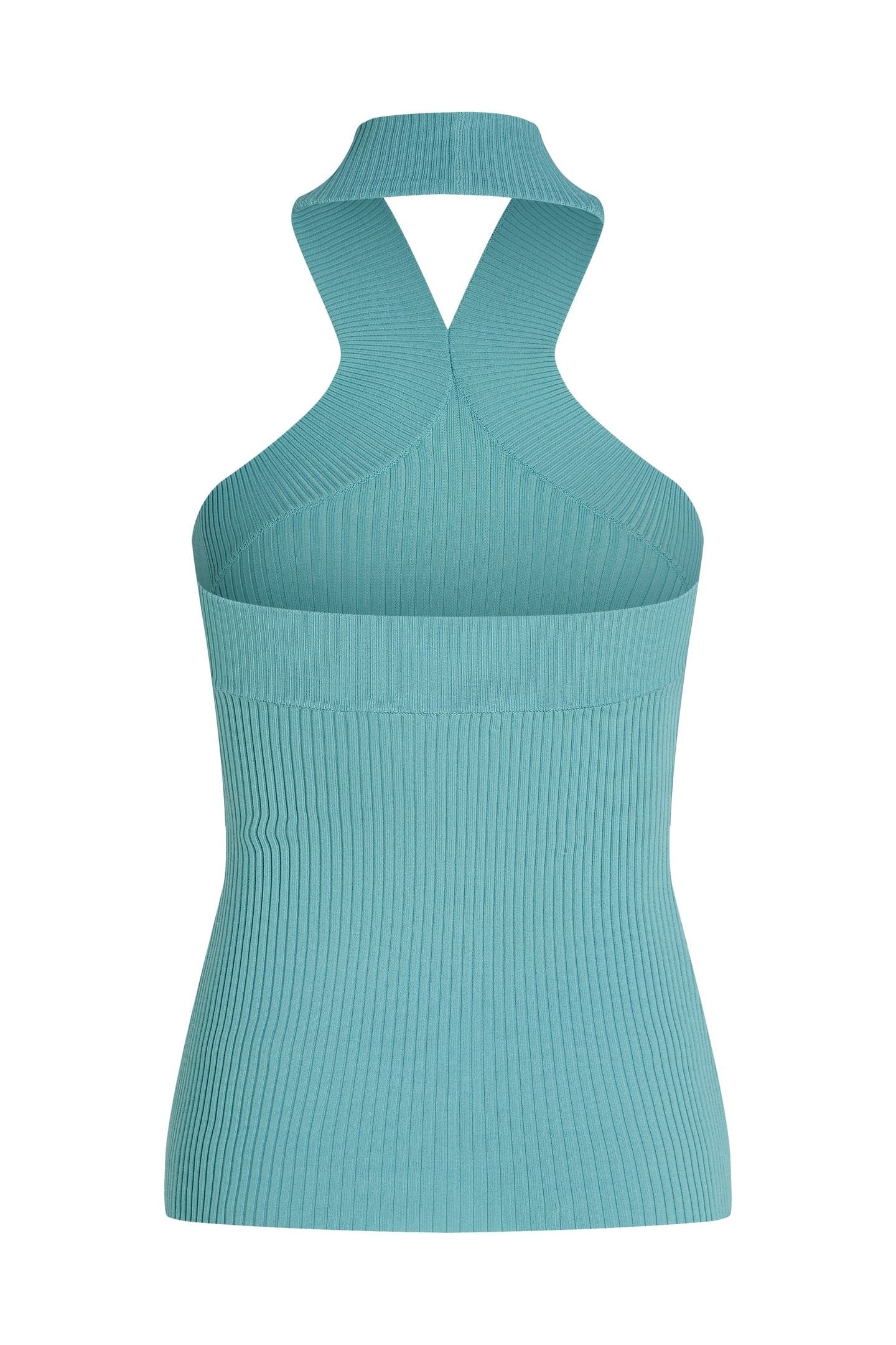 HALTERNECK KNIT TANK STILL WATER 7