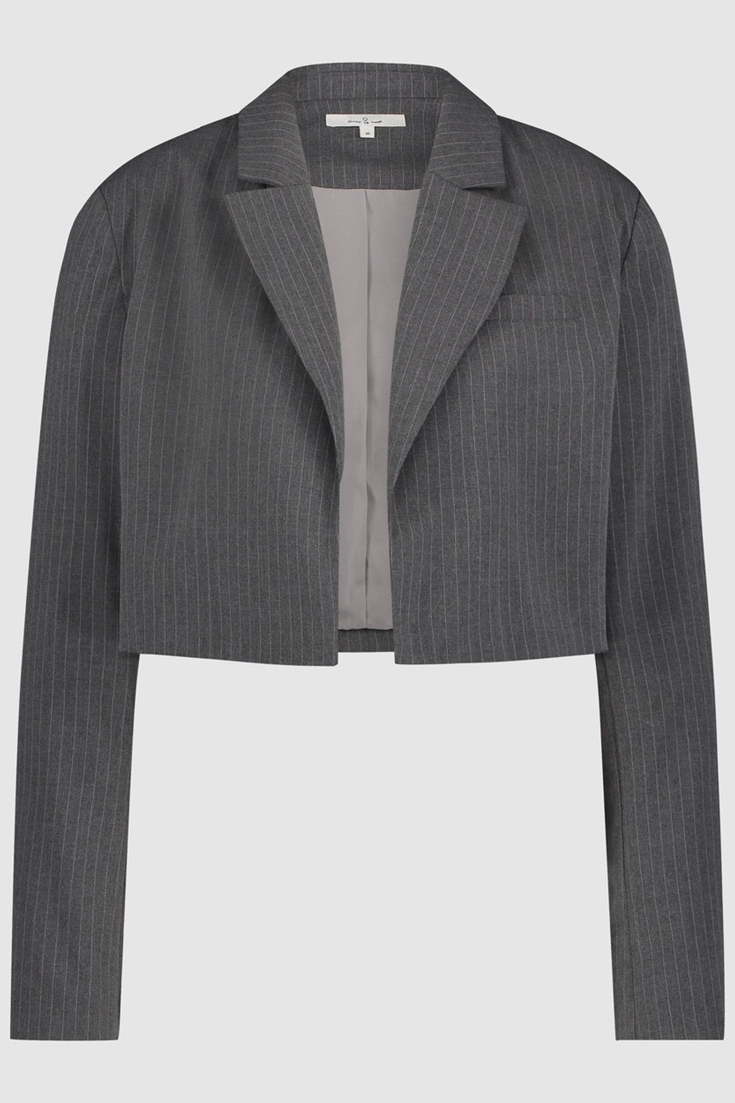 LAURA BLAZER DARK GREY STRIPE 2