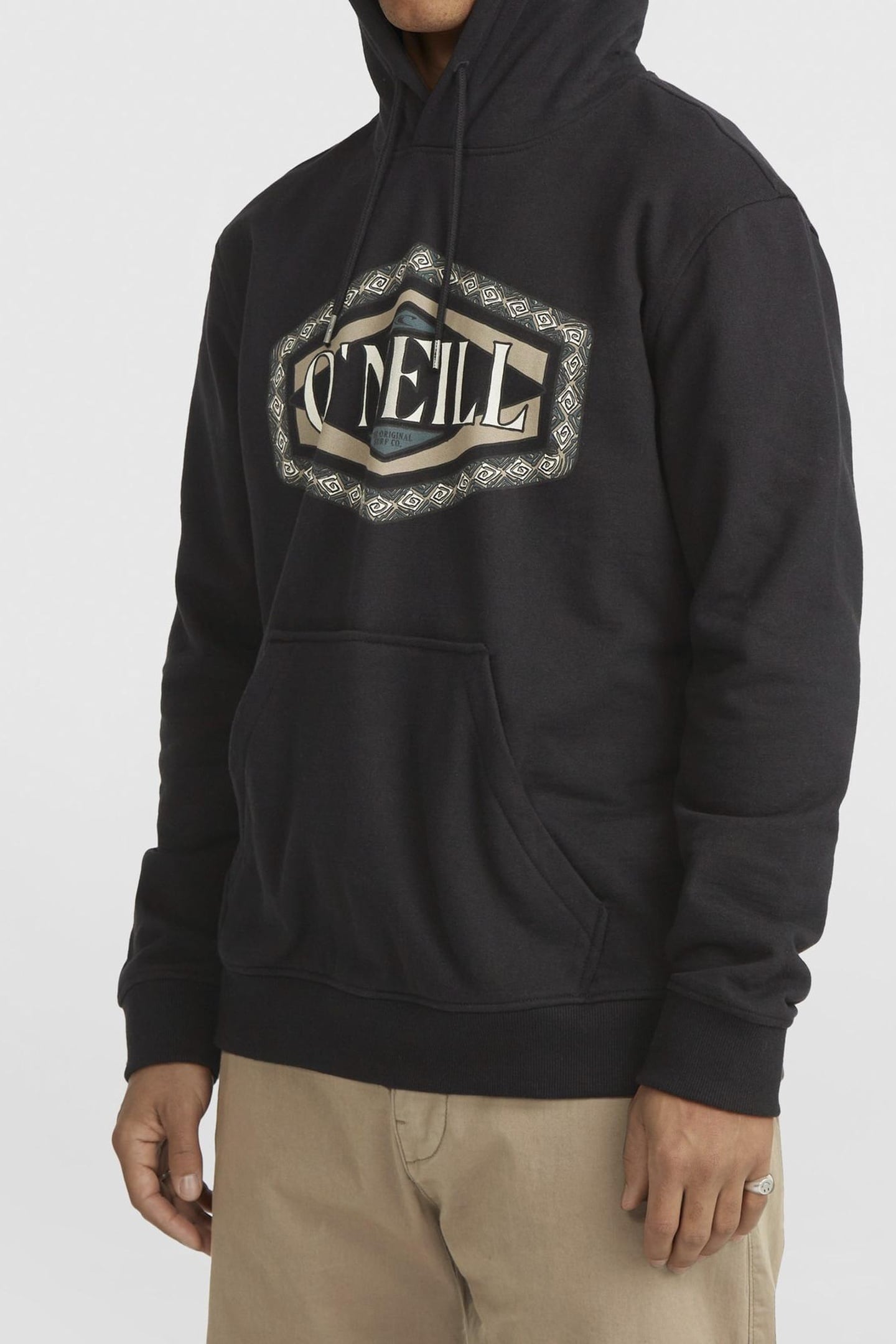 O'NEILL FRONT PRINT HOODIE BLACK OUT 4