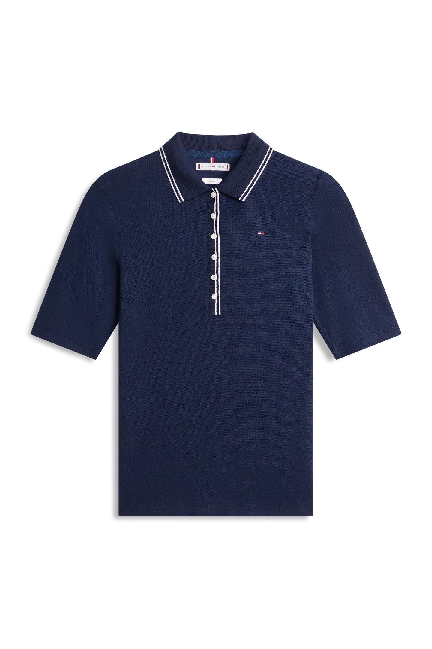 LYOCELL TIPPING SLIM POLO DARK NIGHT NAVY 4