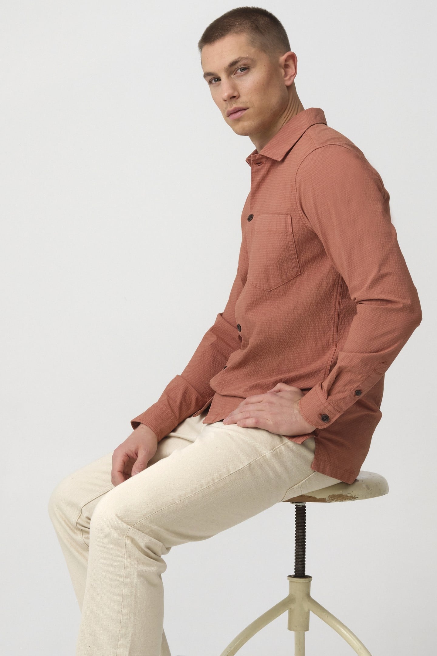 CASUAL SHIRT LM BROWN 4