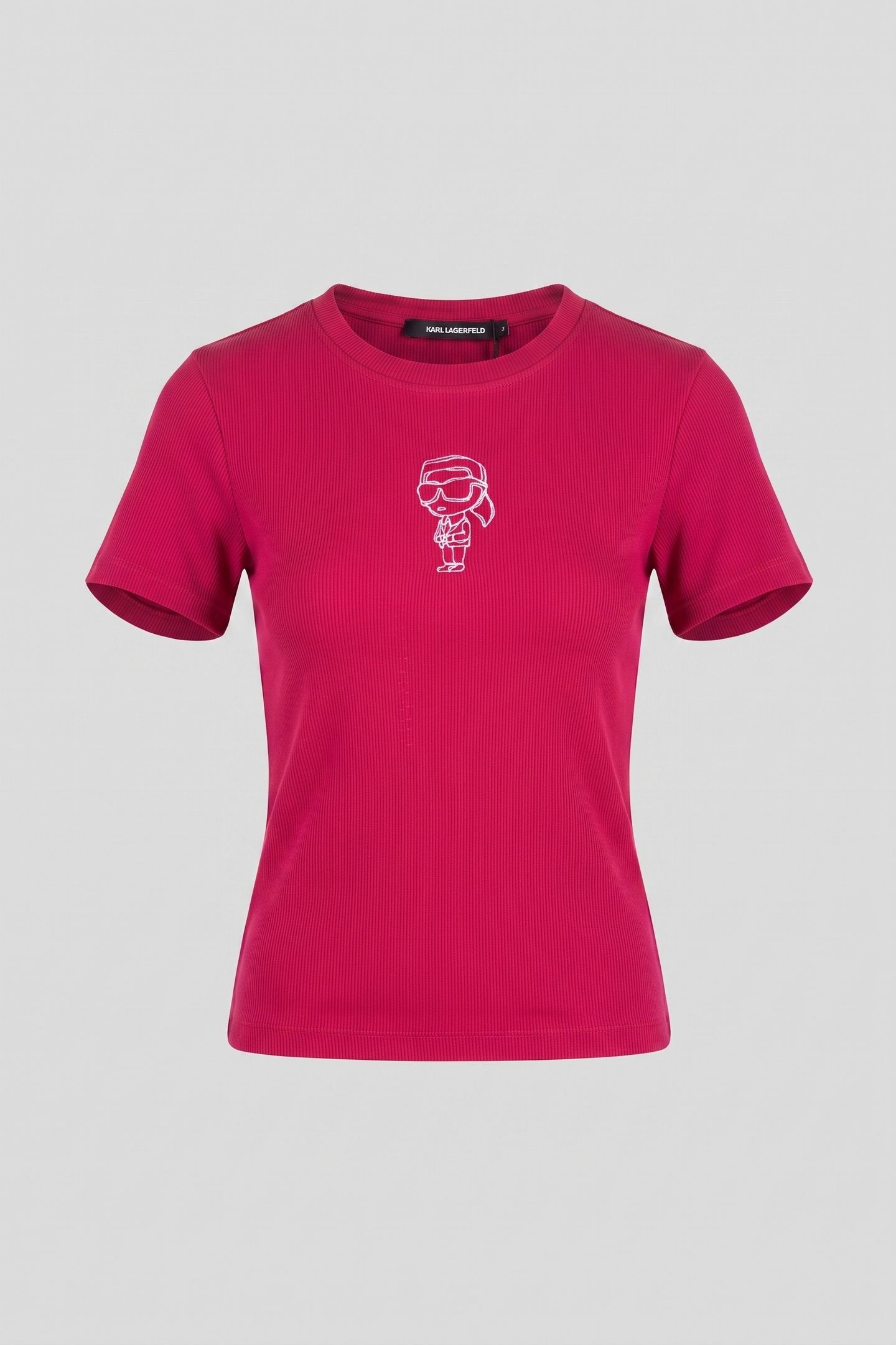IKON SKETCH EMB RIB T-SHIRT PERSIAN RED 3