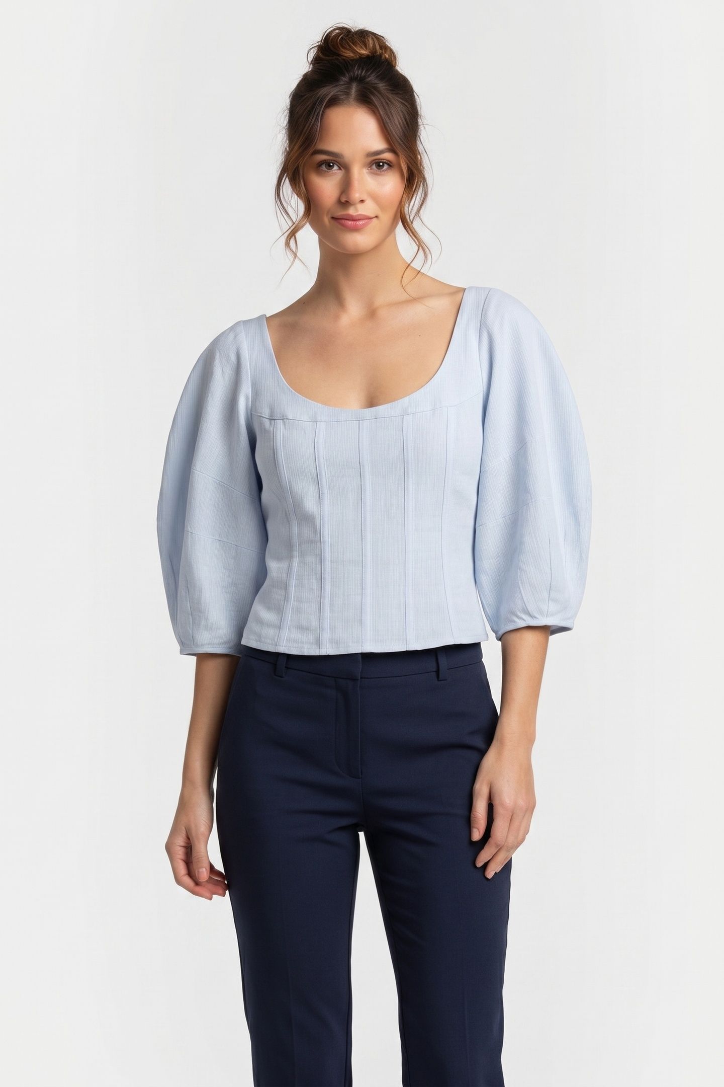 CLARE BLOUSE BLUE 1