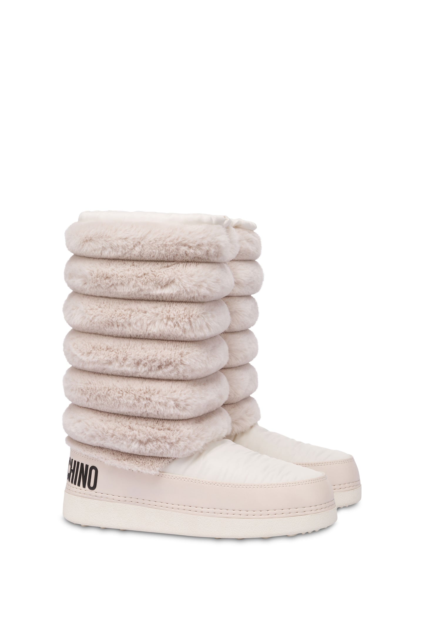 SNOW BOOTS IN NYLON AND SOFT FABRIC WHITE 2
