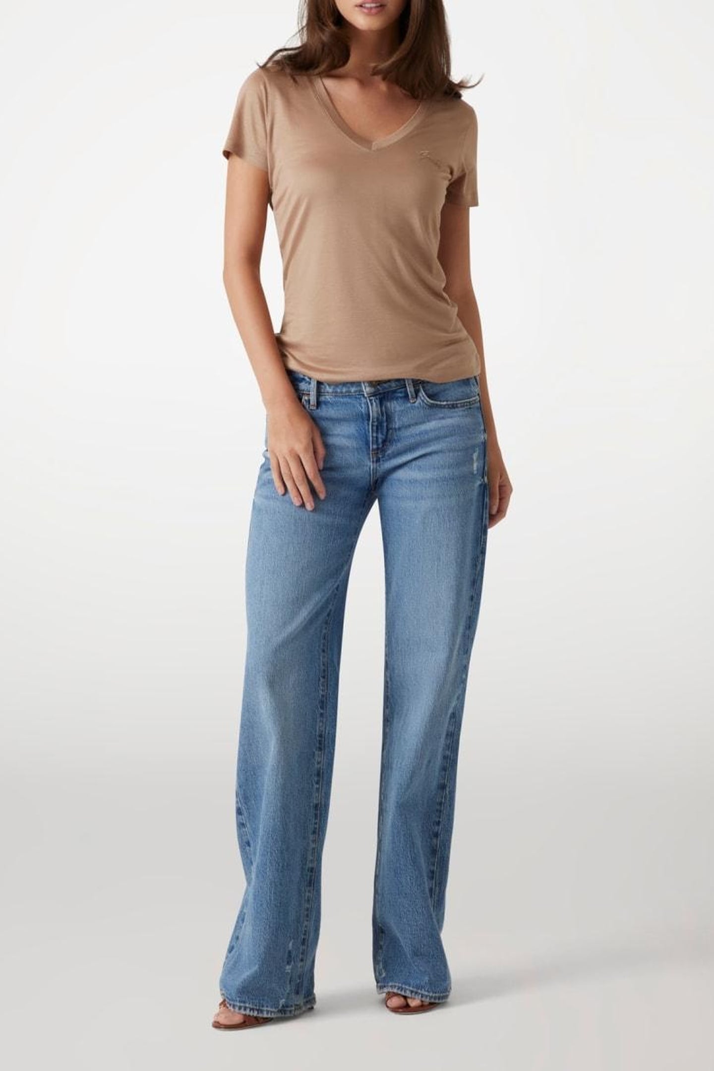 GUESS ECO VN SS LIGHT BASIC TE WET SAND 1
