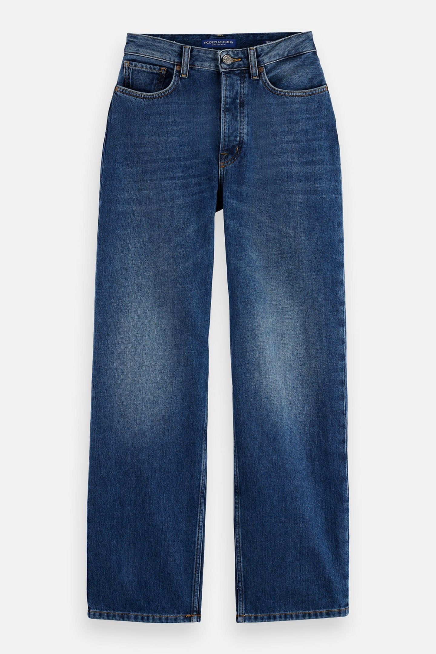 RIPPLE STRAIGHT JEANS — ABSOLUTE BLUE 4