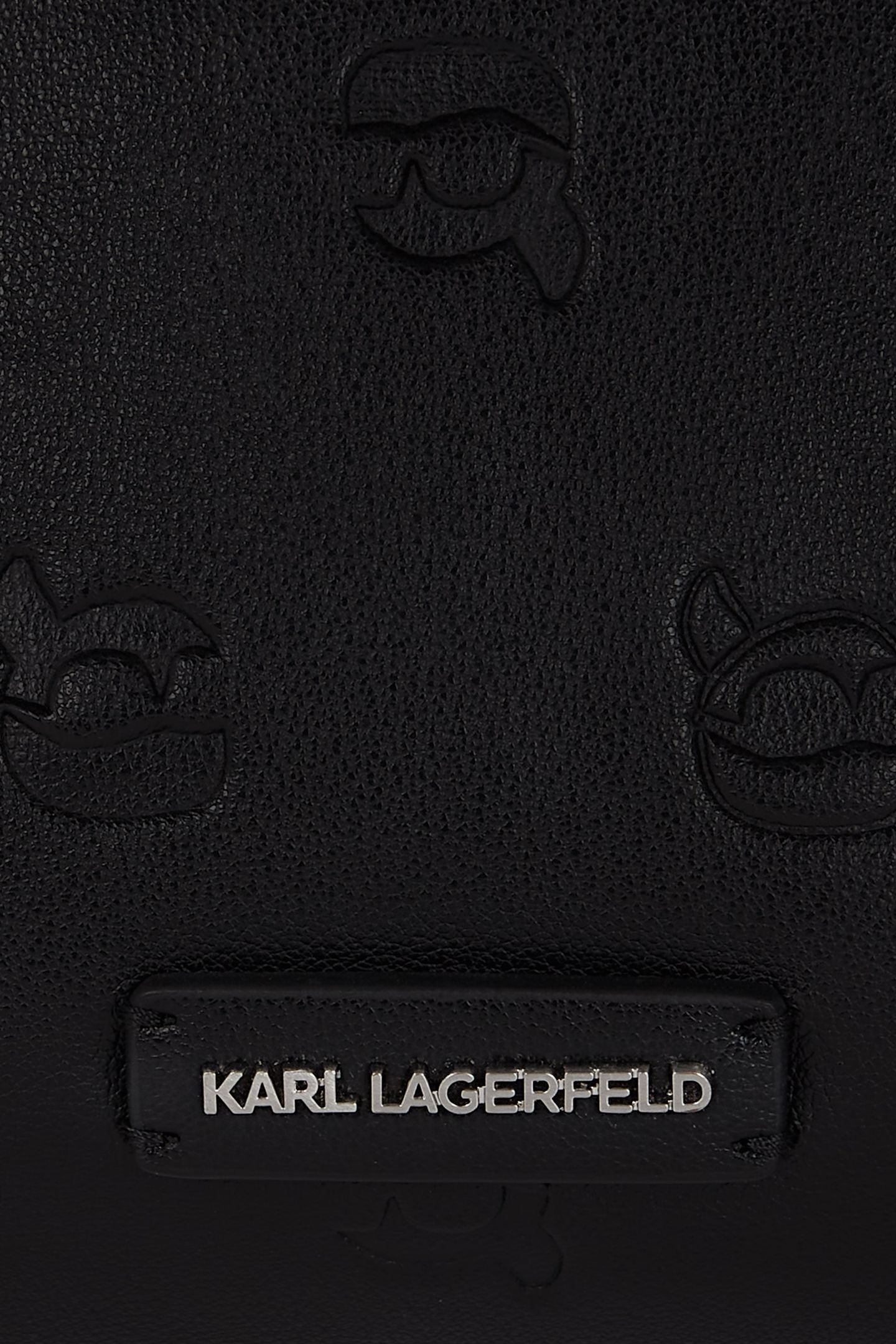 IKON MONOGRAM ZIP SHOULDER BAG AOP TONAL BLACK 5