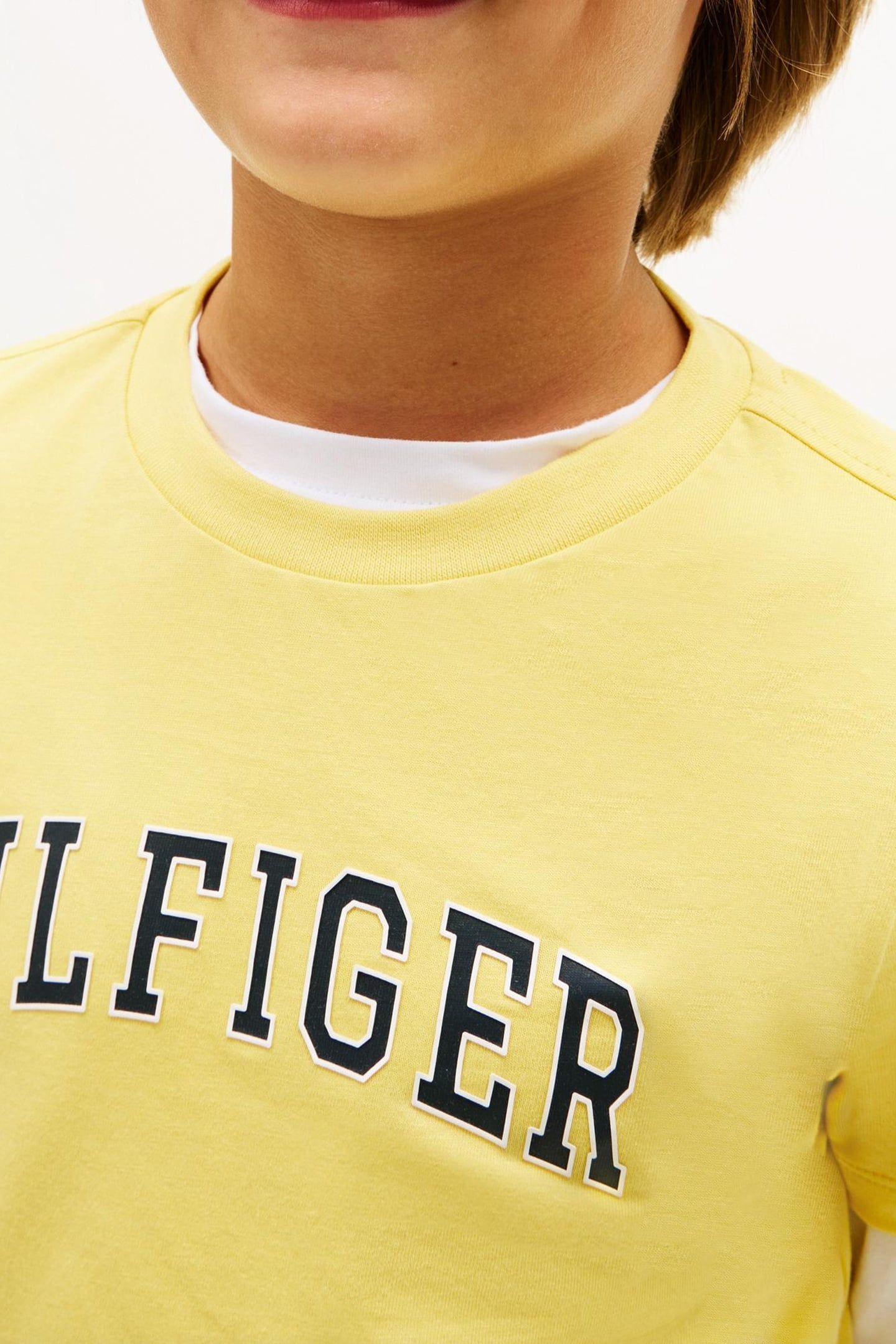 BOYS HILFIGER VARSITY T-SHIRT YELLOW DAHLIA 5