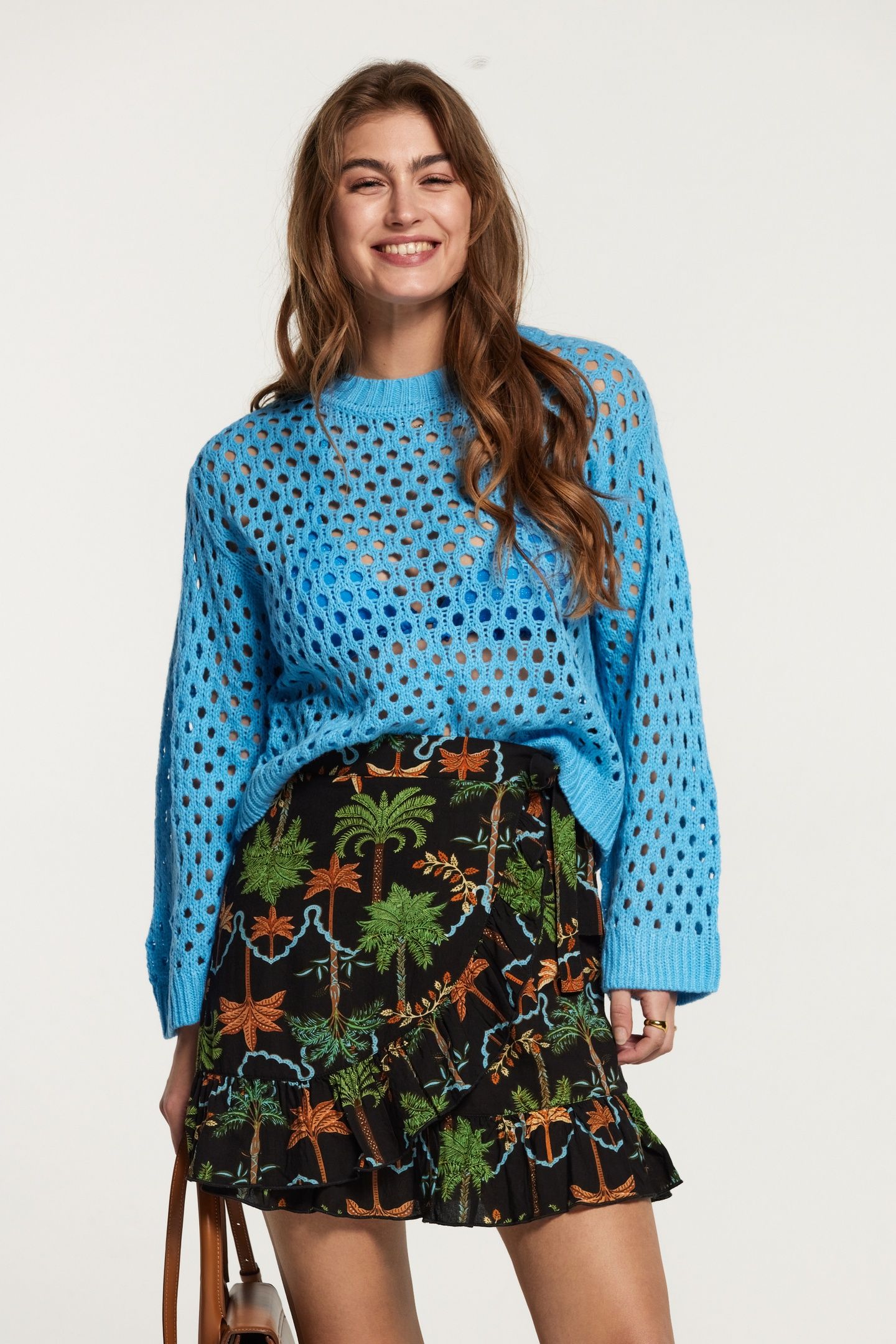 VALENCIA SKIRT JAIPUR PALM BLACK 2