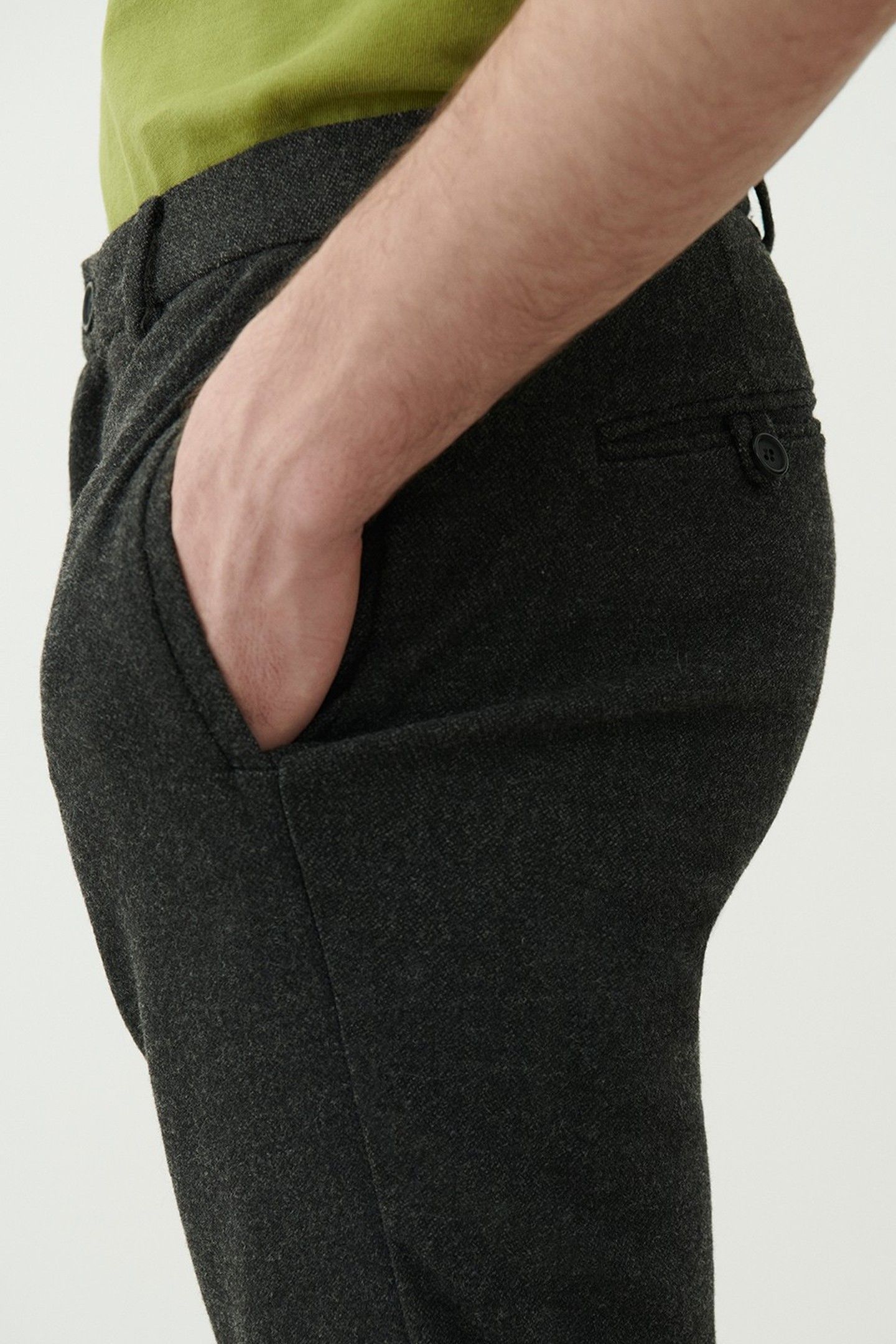 WEFTOWN PANT ANTHRACITE CHINE 5