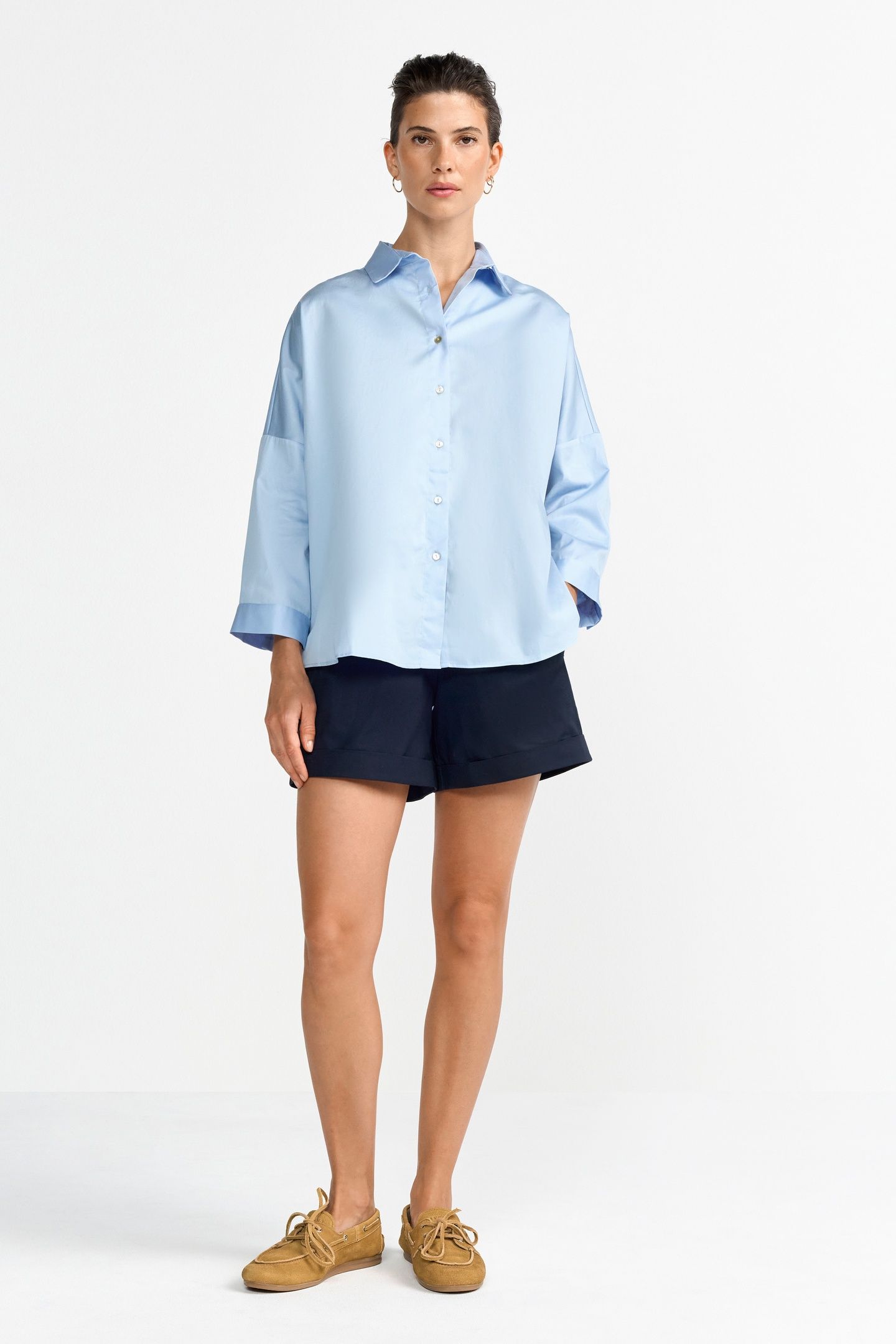 COTTON SHORTS MIDNIGHT BLUE 2