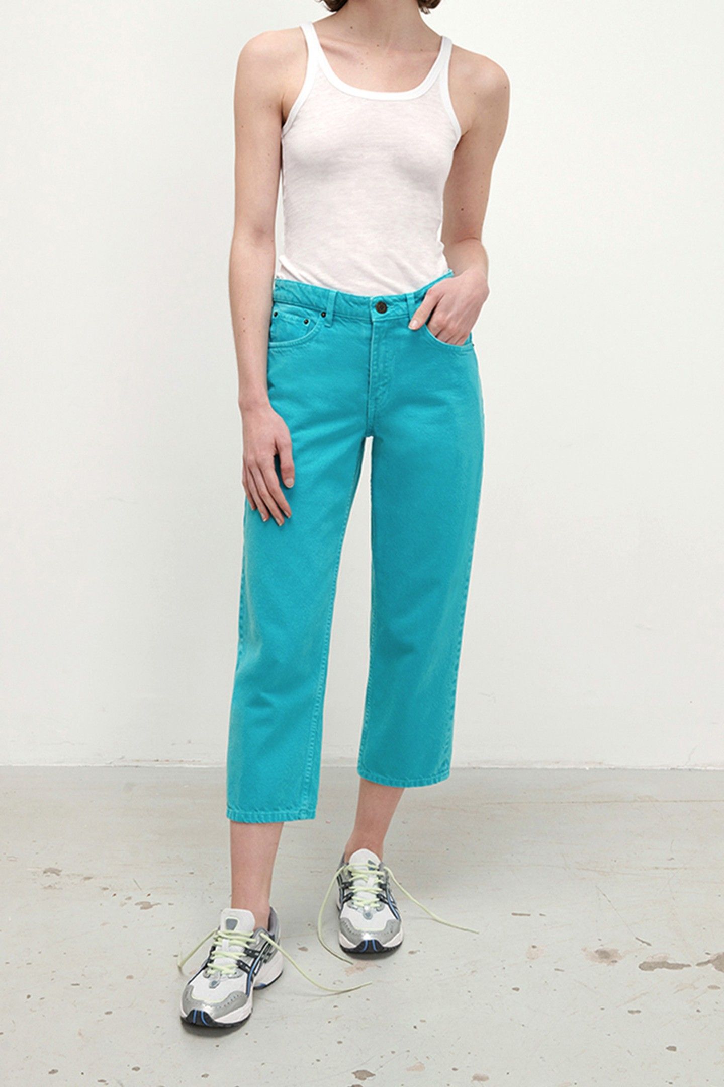 DATCITY 5 POCKETS JEANS TURQUOISE VINTAGE 1