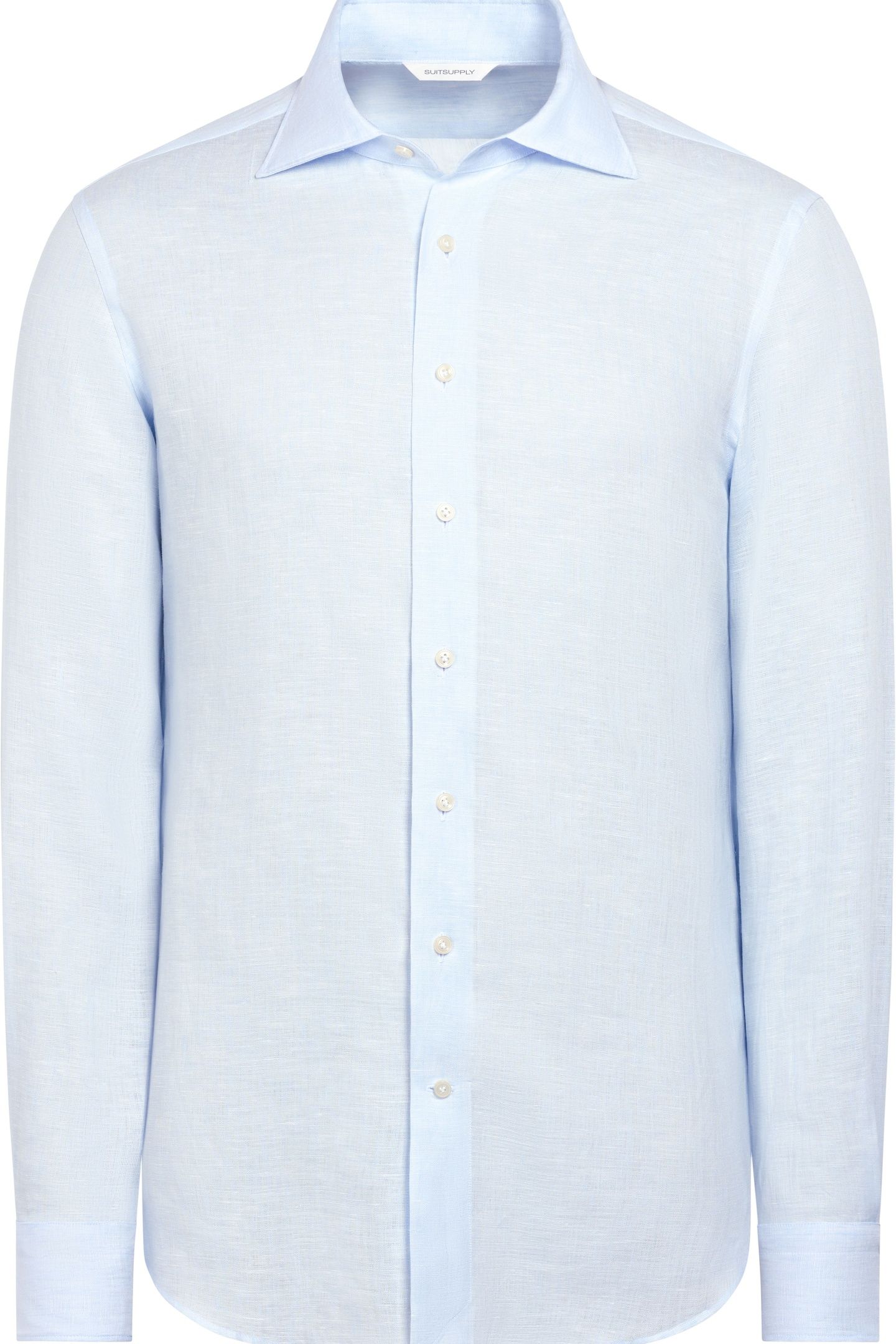 PURE LINEN LIGHT BLUE CASUAL SHIRTS LIGHT BLUE 6