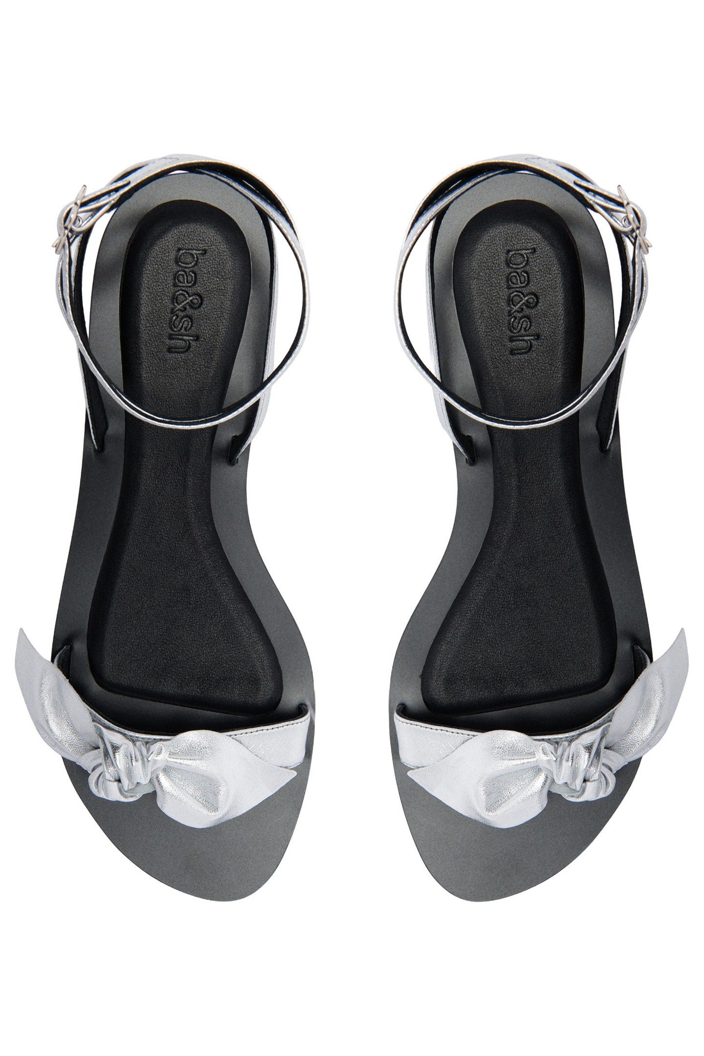 SANDALES PLATES CARMINE SILVER 3