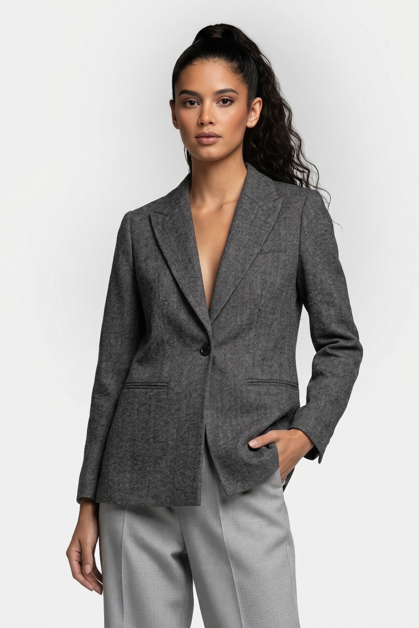 PA APRIL BLAZER GREY 1
