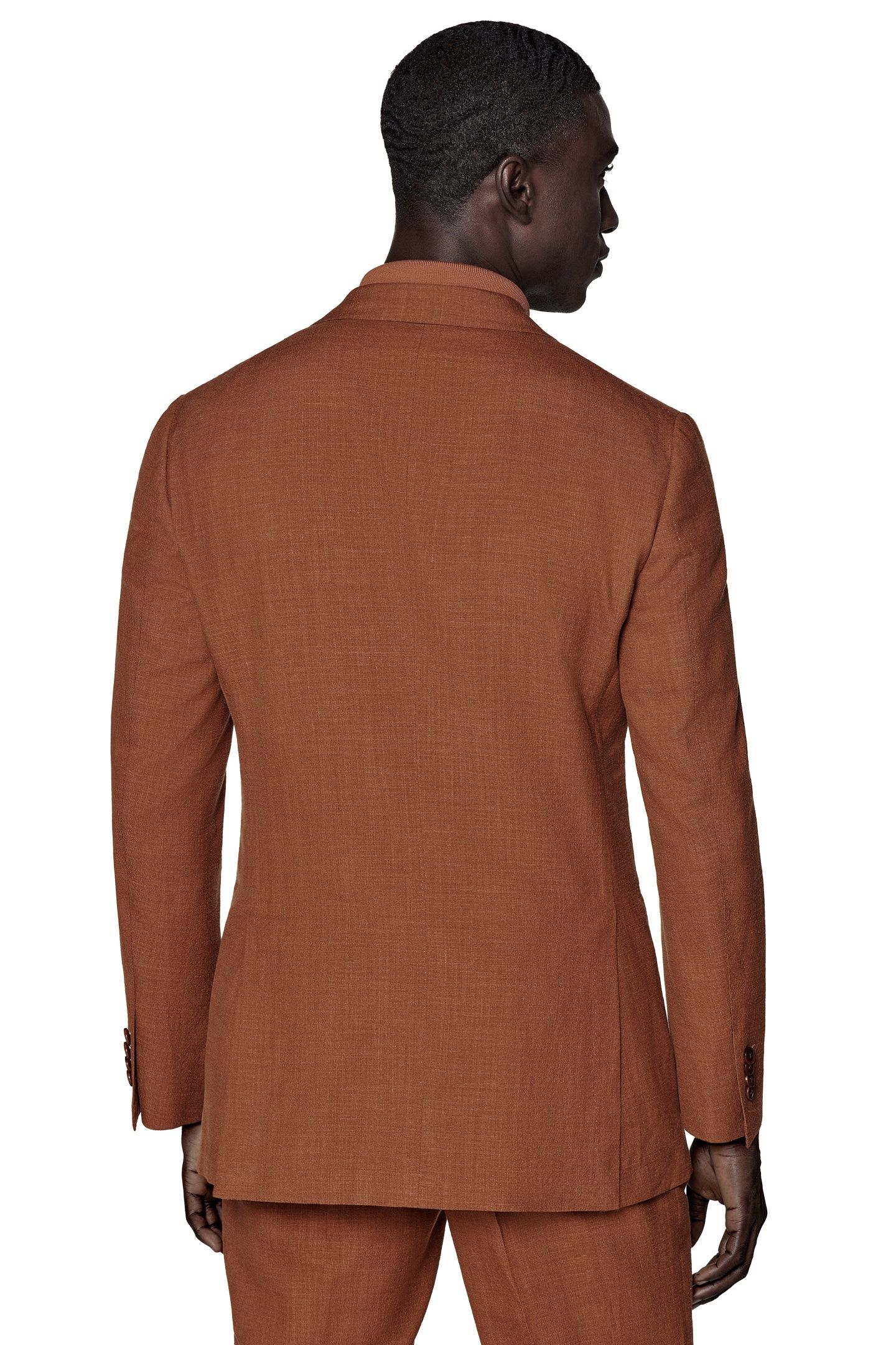 HAVANA-DARK ORANGE-WOOL SILK LINEN NESTED SUITS DARK ORANGE 6