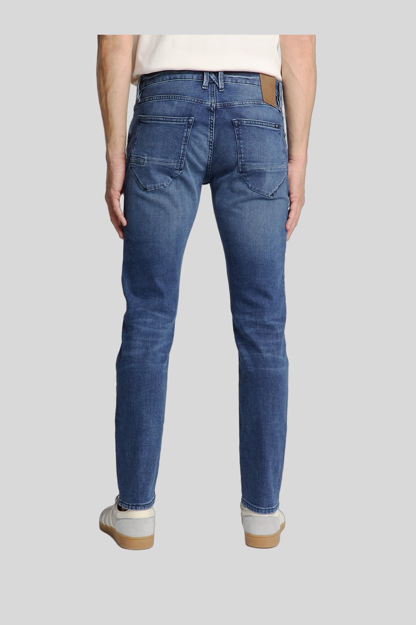 DENIM, TAPERED 712, STONE USED, STRETCH STONE USED DENIM 3